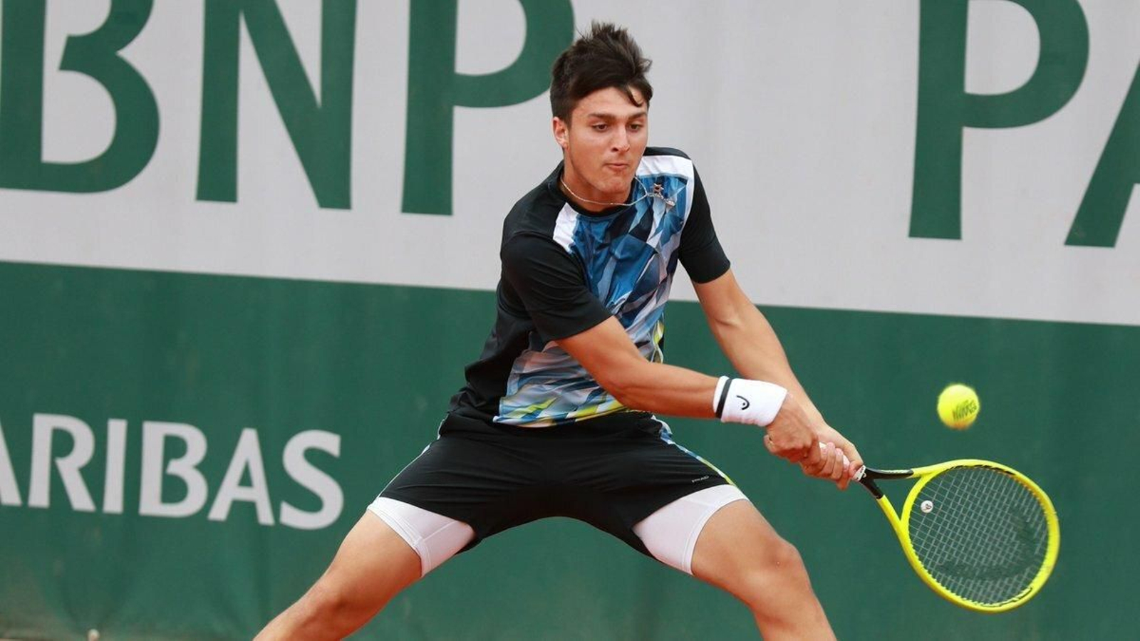 Pablo Llamas, en plena acción.