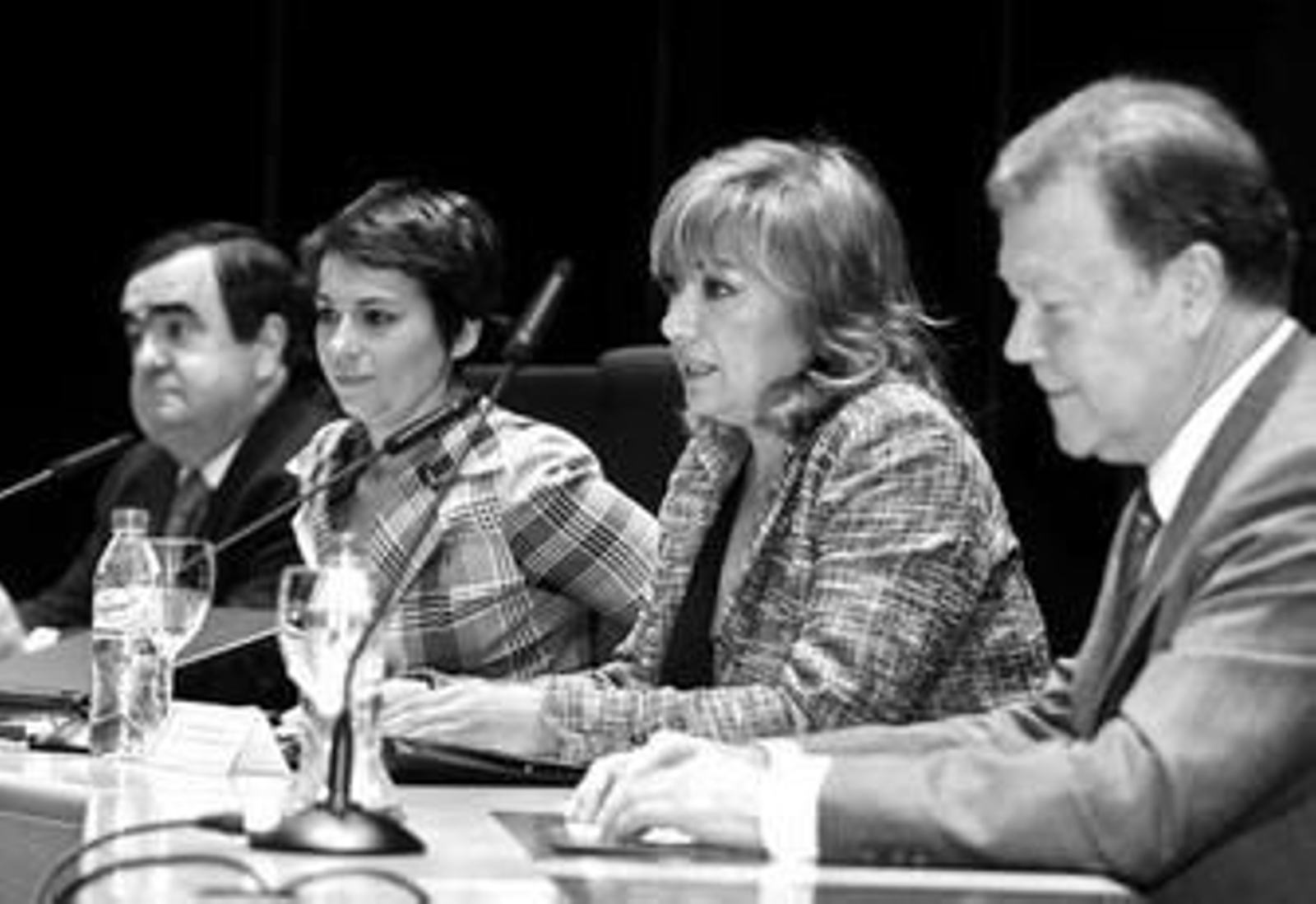 Baena, Calzón, Mayo y Martín-Caro, ayer en la inauguración de las jornadas.