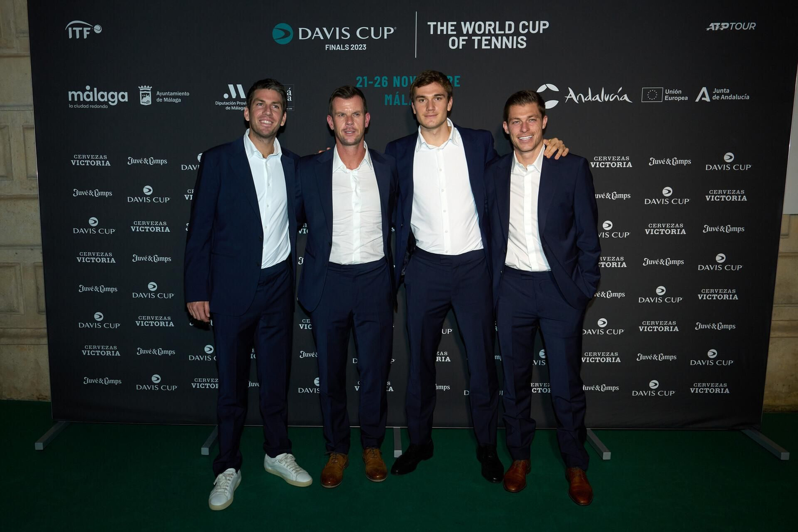 La alfombra roja de la Copa Davis en la Aduana de Málaga
