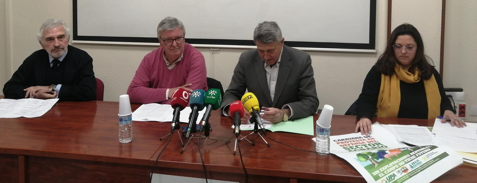 Presentación de la jornada de protestas en Córdoba. Presentación de la jornada de protestas en Córdoba.