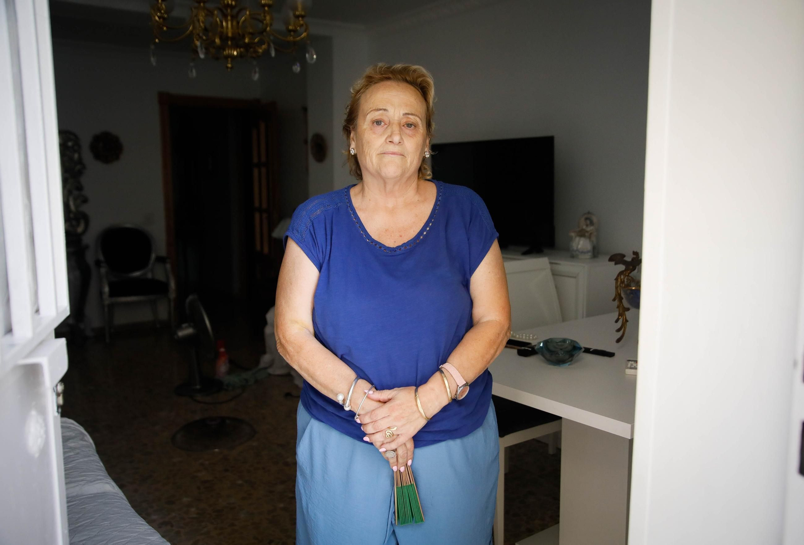 Imágenes de las quejas vecinales ante los cortes de luz en el barrio de pescadería