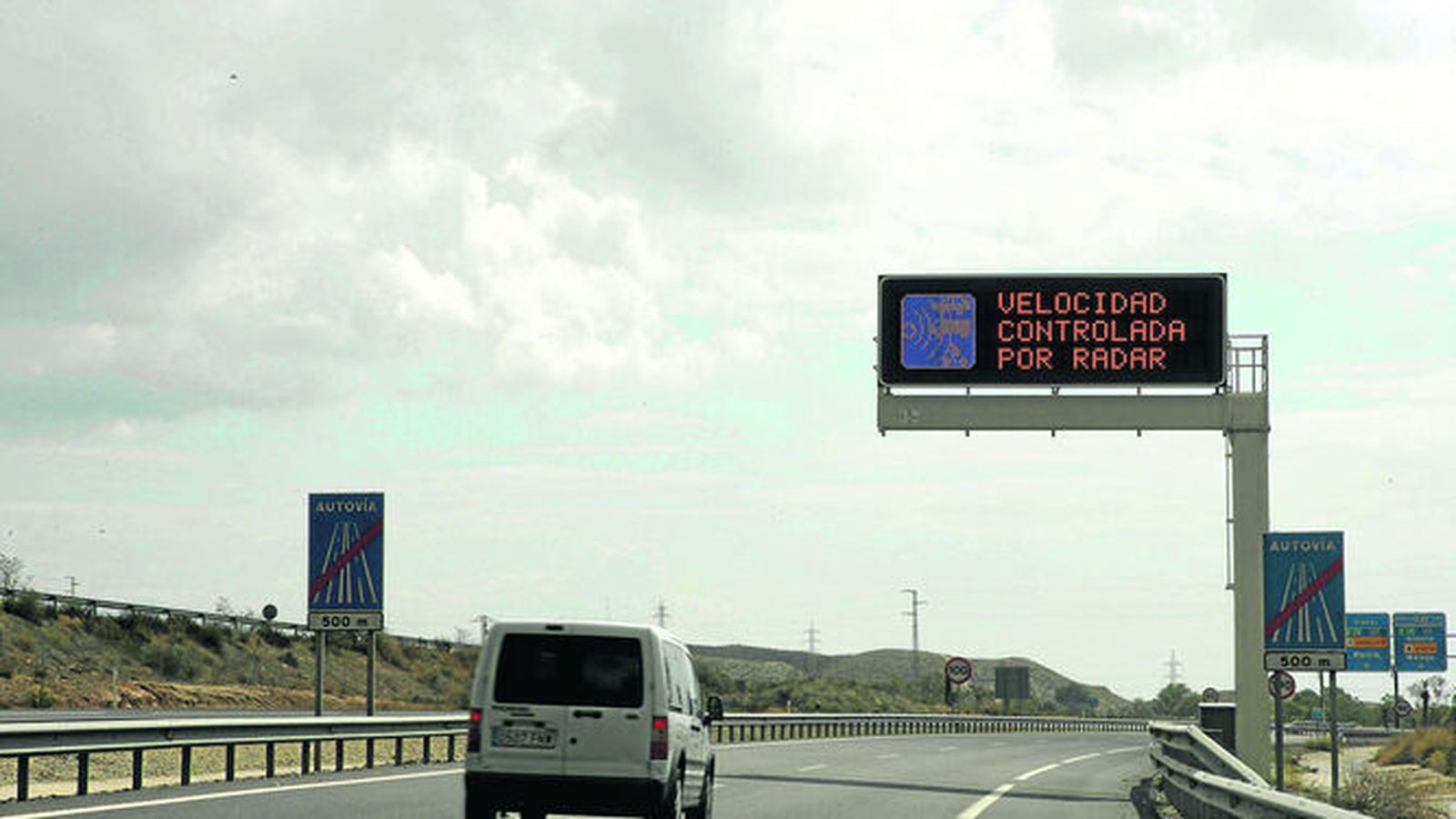 Tramo final de la A92 a la altura de Viator.