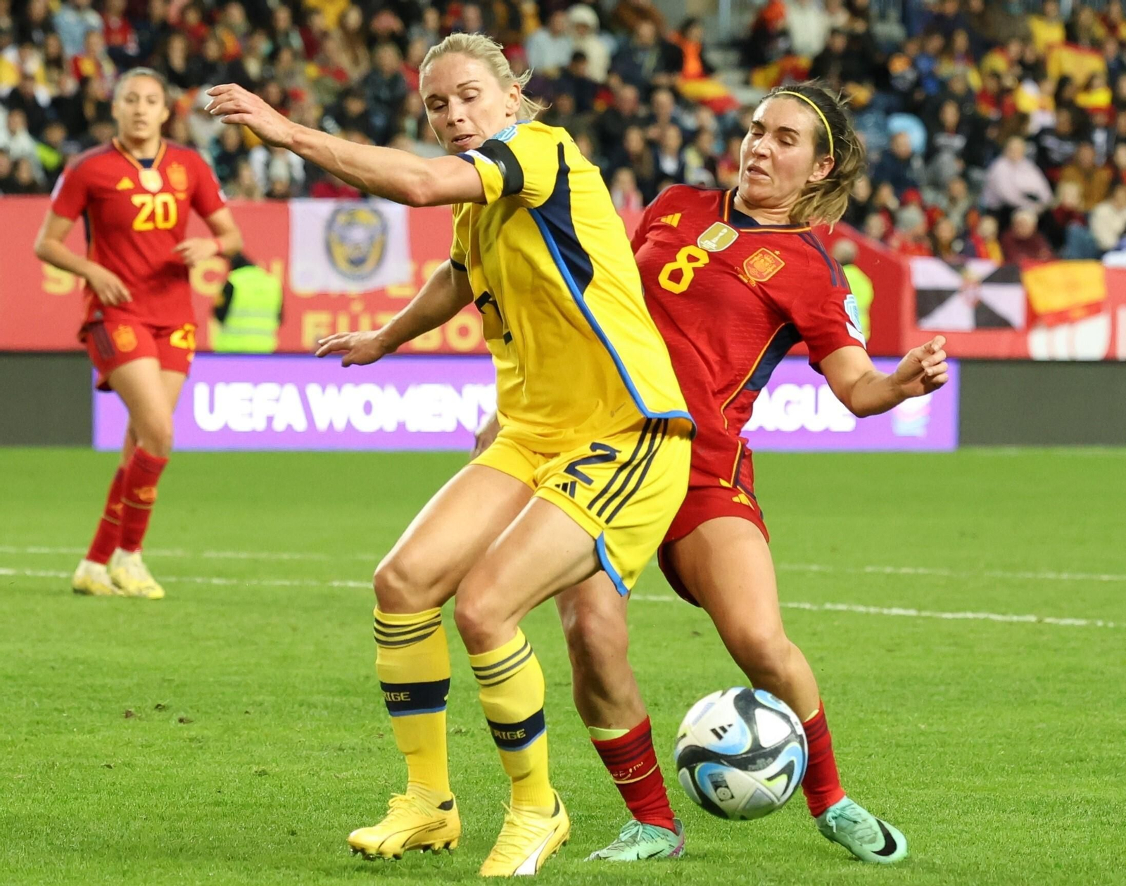 España-Suecia, en fotos