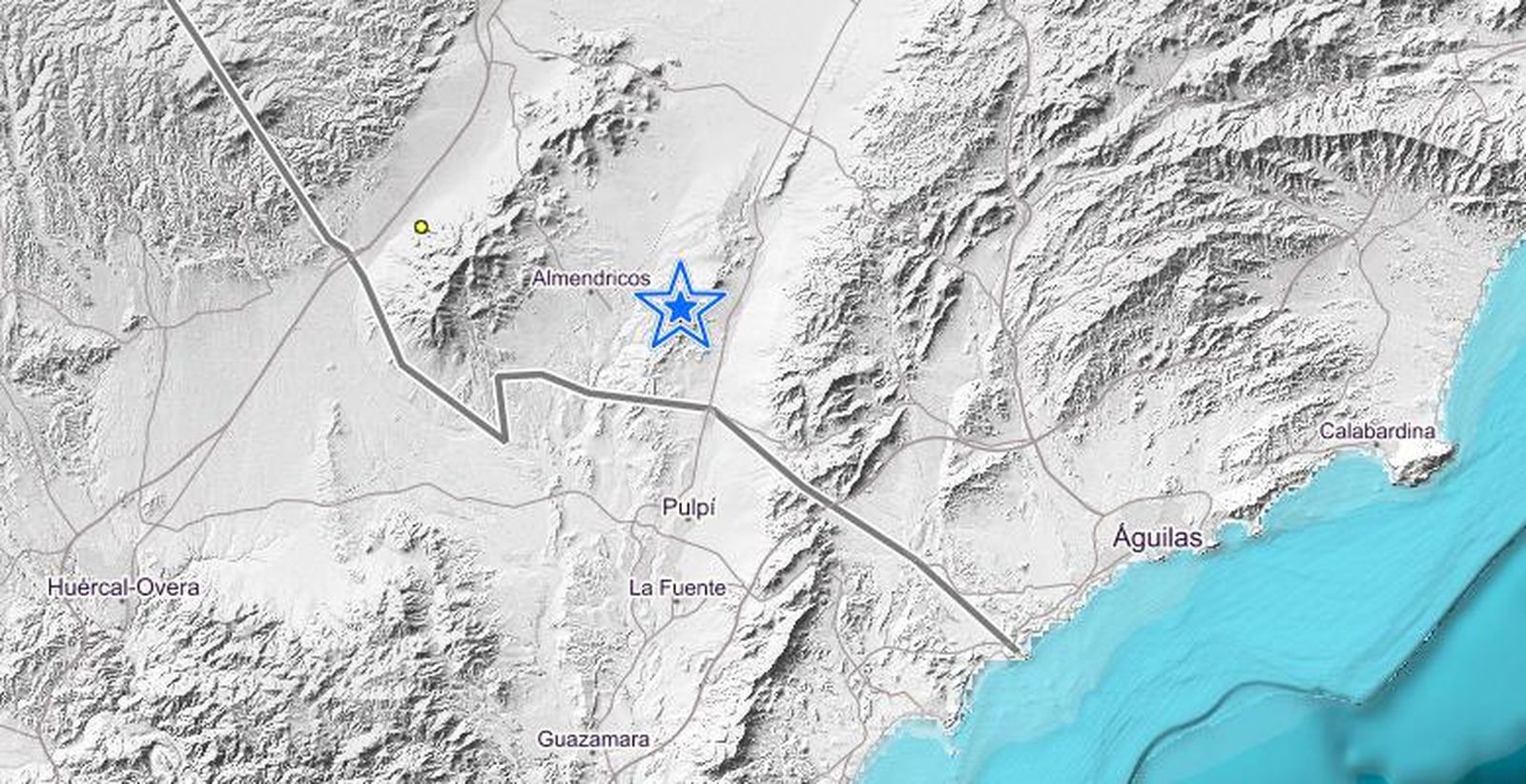 Un fuerte terremoto en Puerto Lumbreras  este viernes 29 de abril.