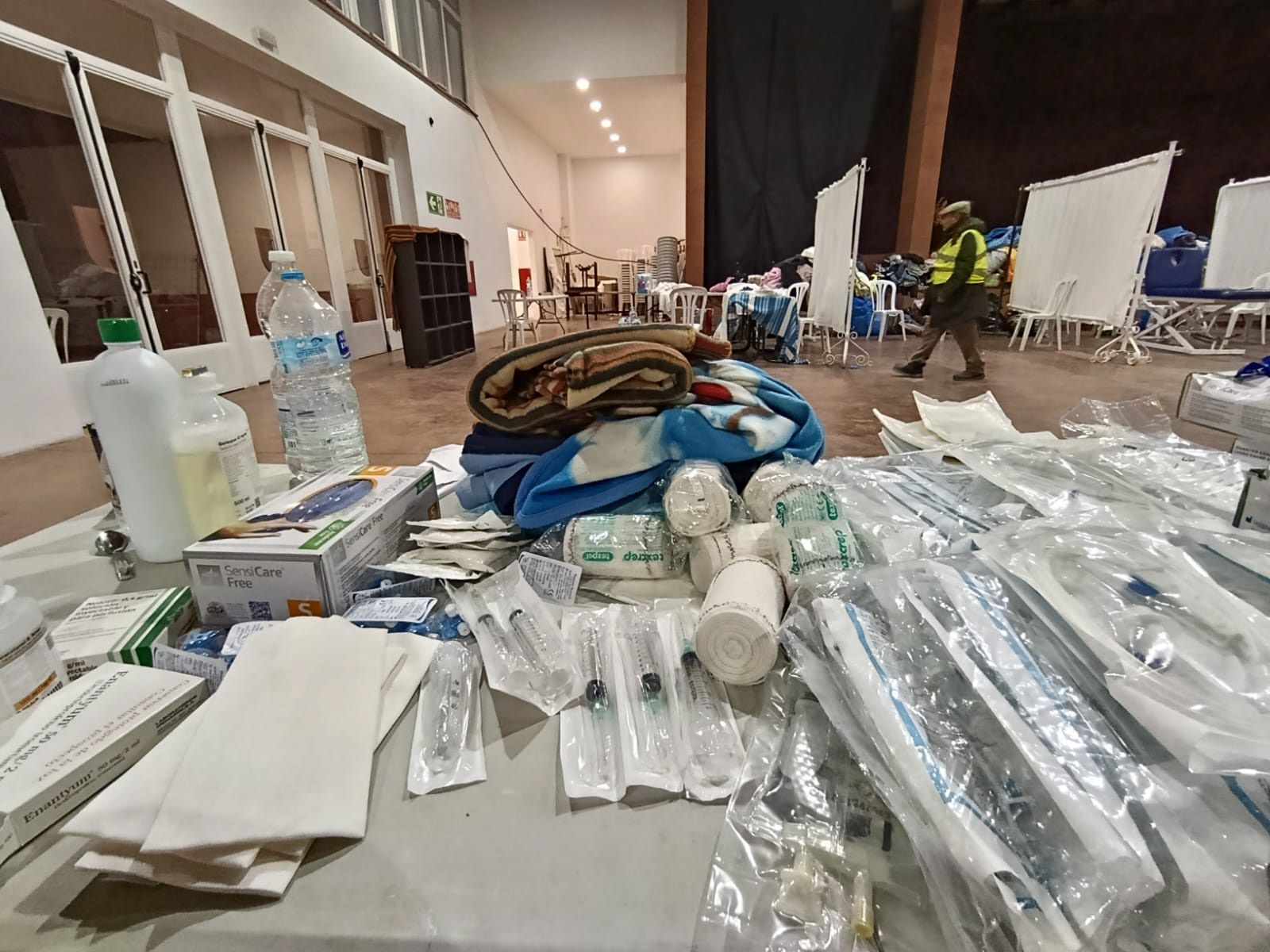 Fotografías del Hospital de campaña habilitado en Adamuz tras el accidente de tren