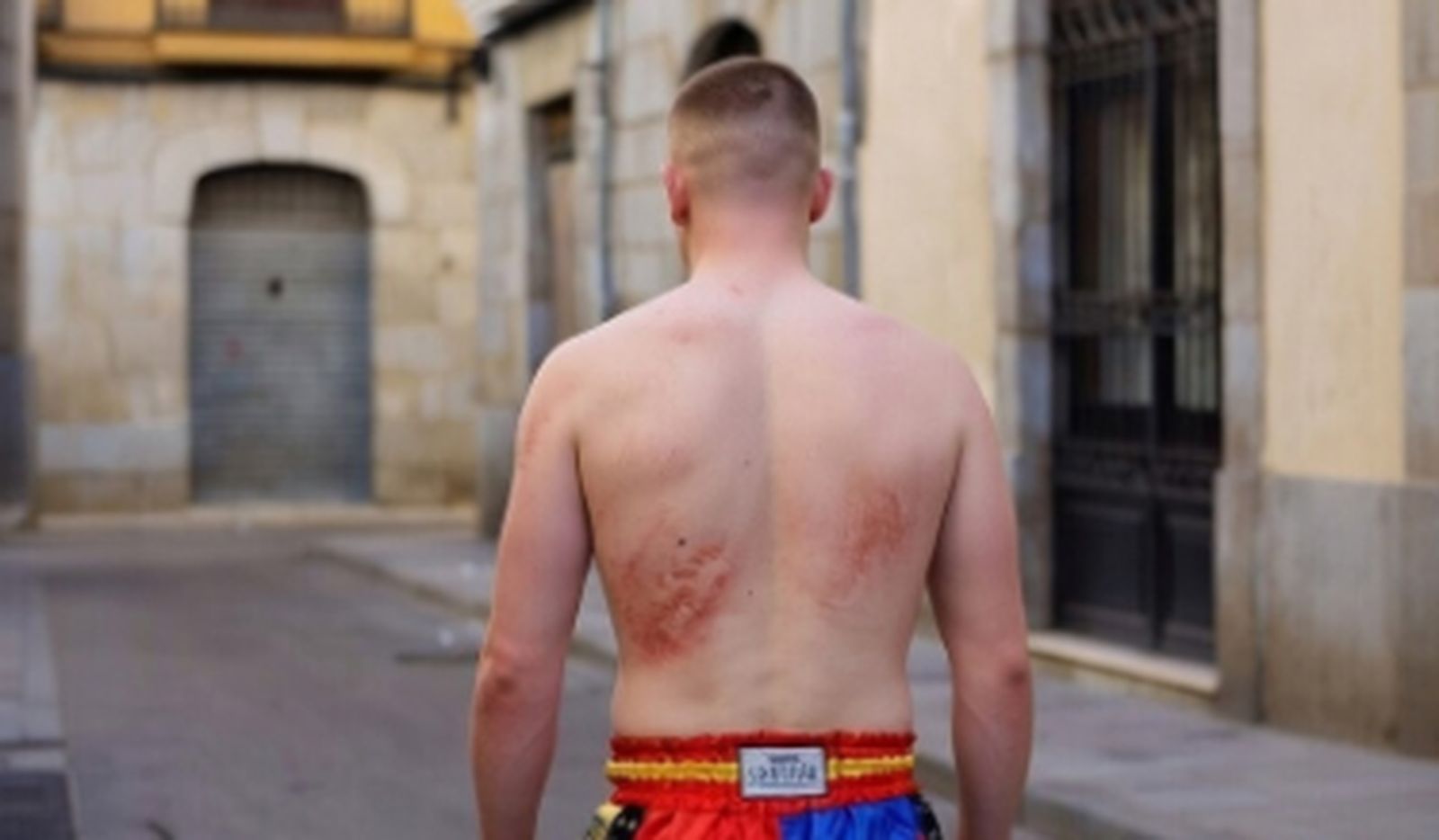 Un luchador de muay Thai