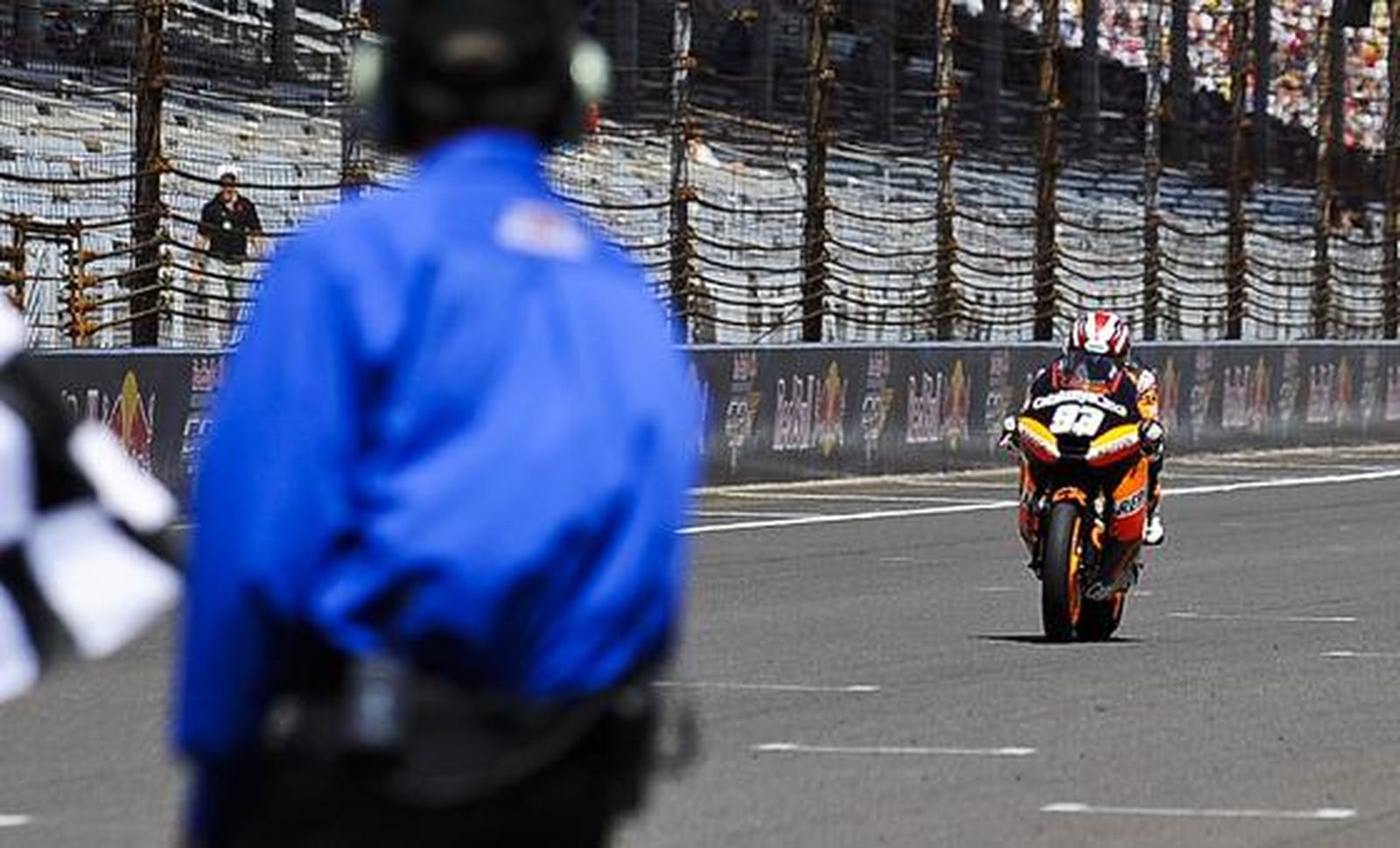 Llegada de Márquez a meta.

Foto: efe