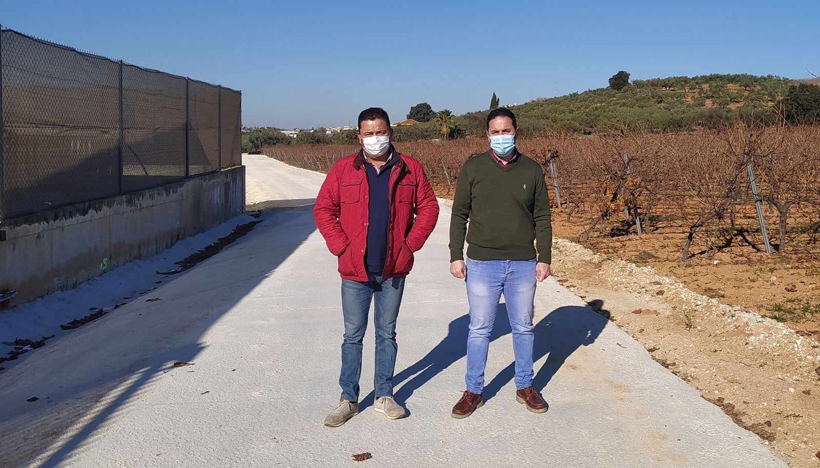 Camino De las Cruces, en Montemayor.