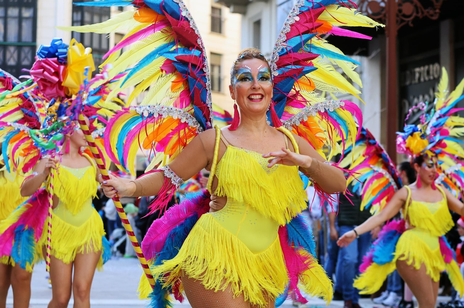 Imágenes de la cabalgata del Carnaval Colombino 2024