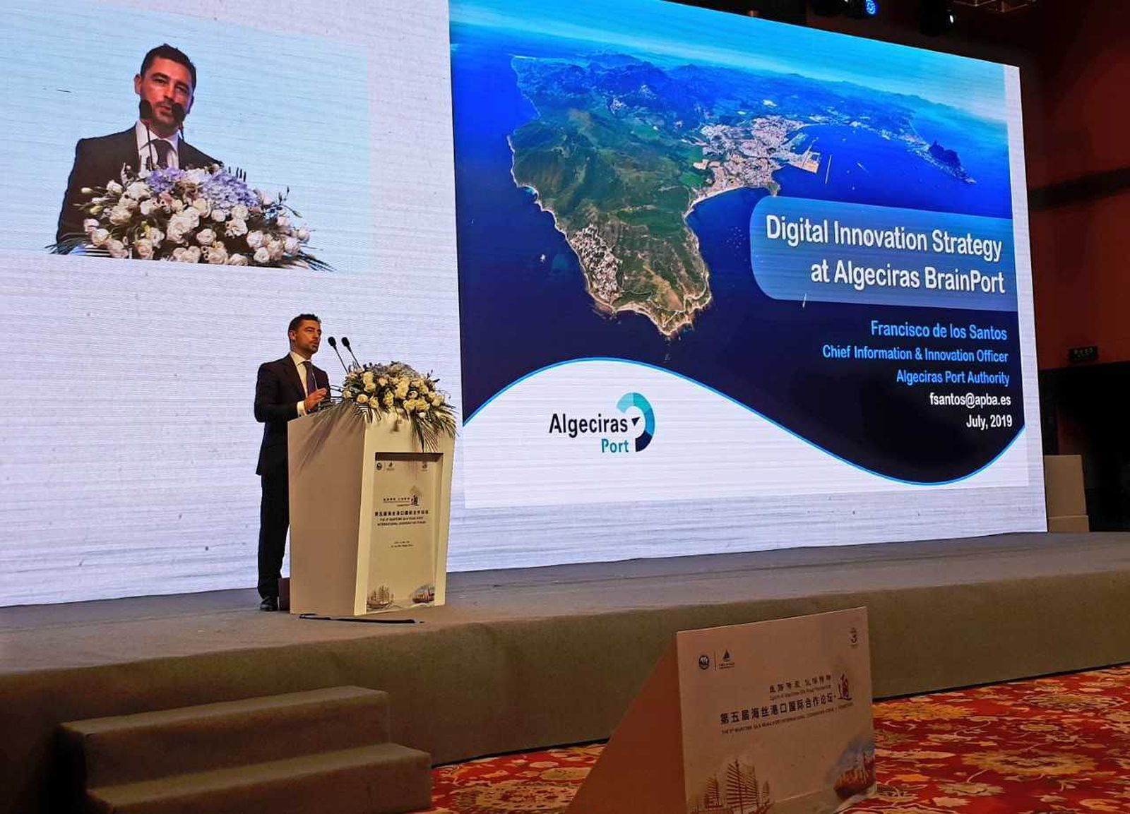 Francisco de los Santos, de la APBA, durante su intervención en el foro.