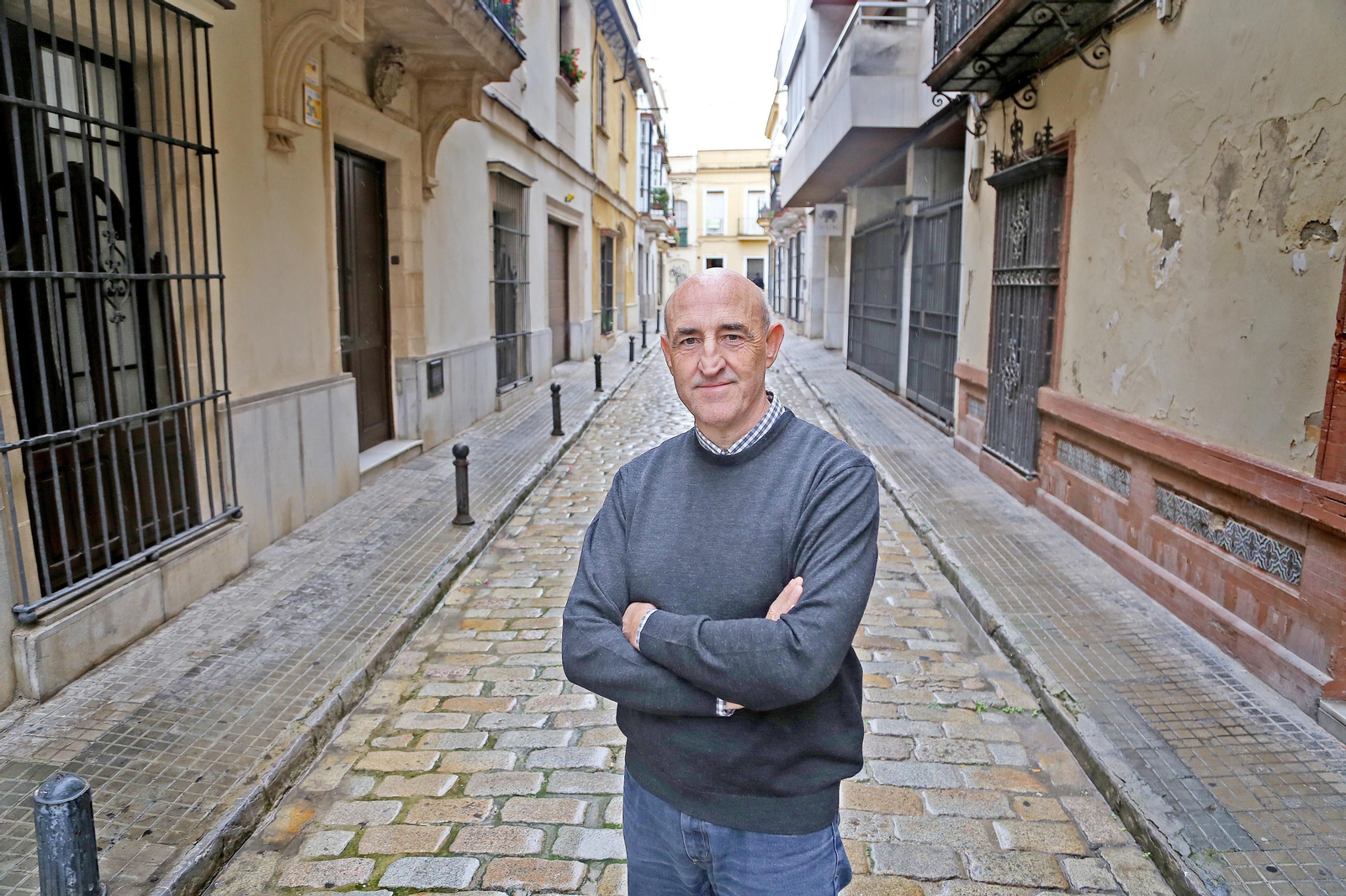Imagen de Agustín García Lázaro, tras la entrevista. Imagen de Agustín García Lázaro, tras la entrevista.
