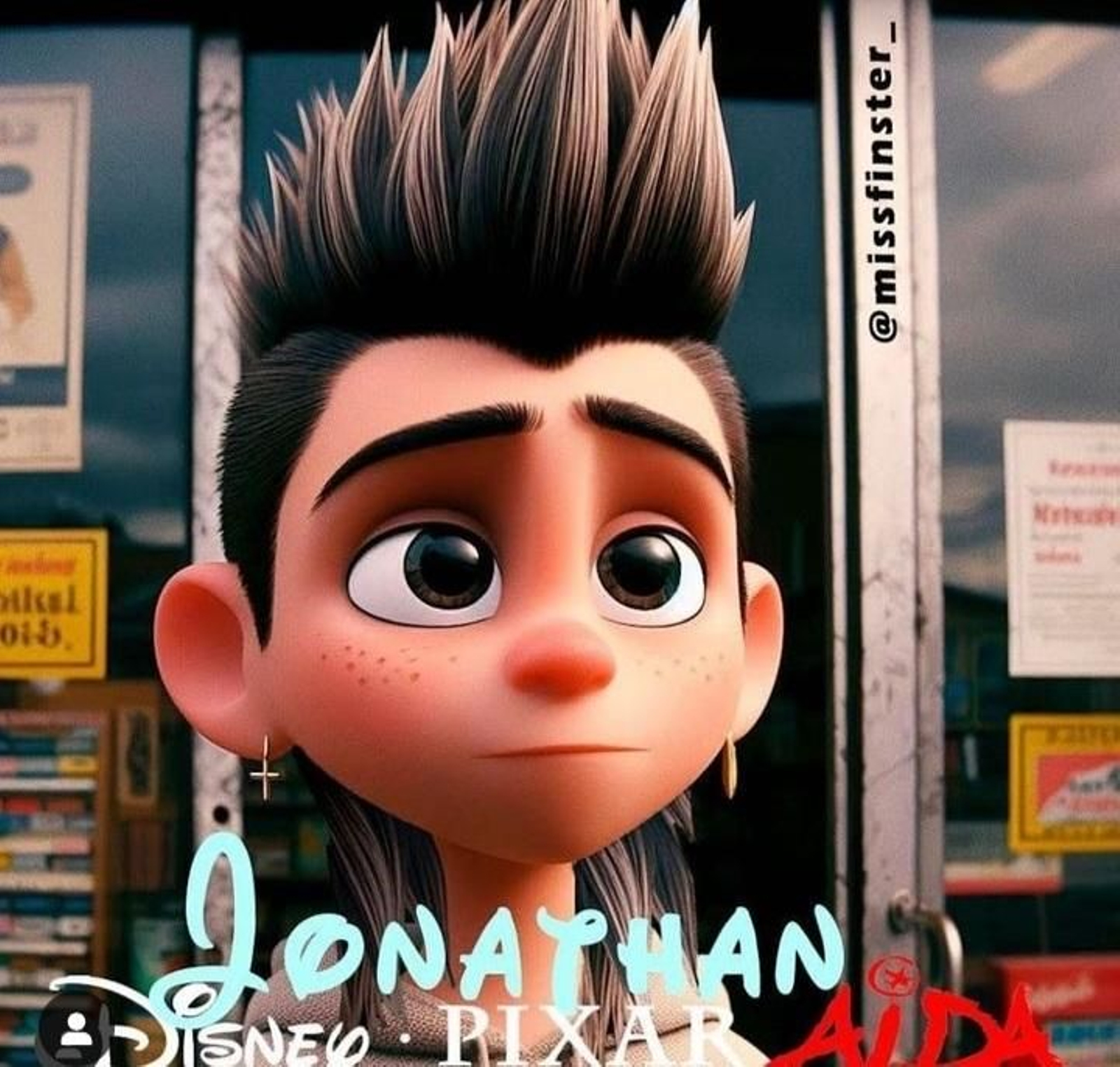 Jonathan, David Castillo, si lo hubiera dibujado Pixar