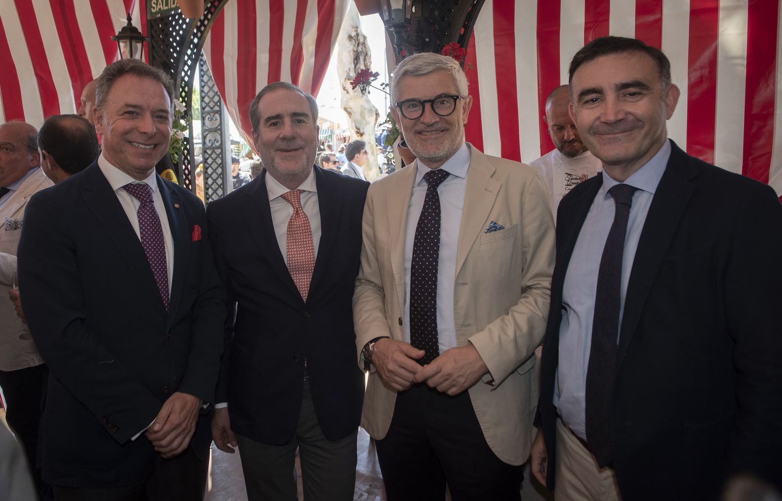 Manuel de la Cruz, Héctor Grisi, Ángel Rivera y Antonio Román.