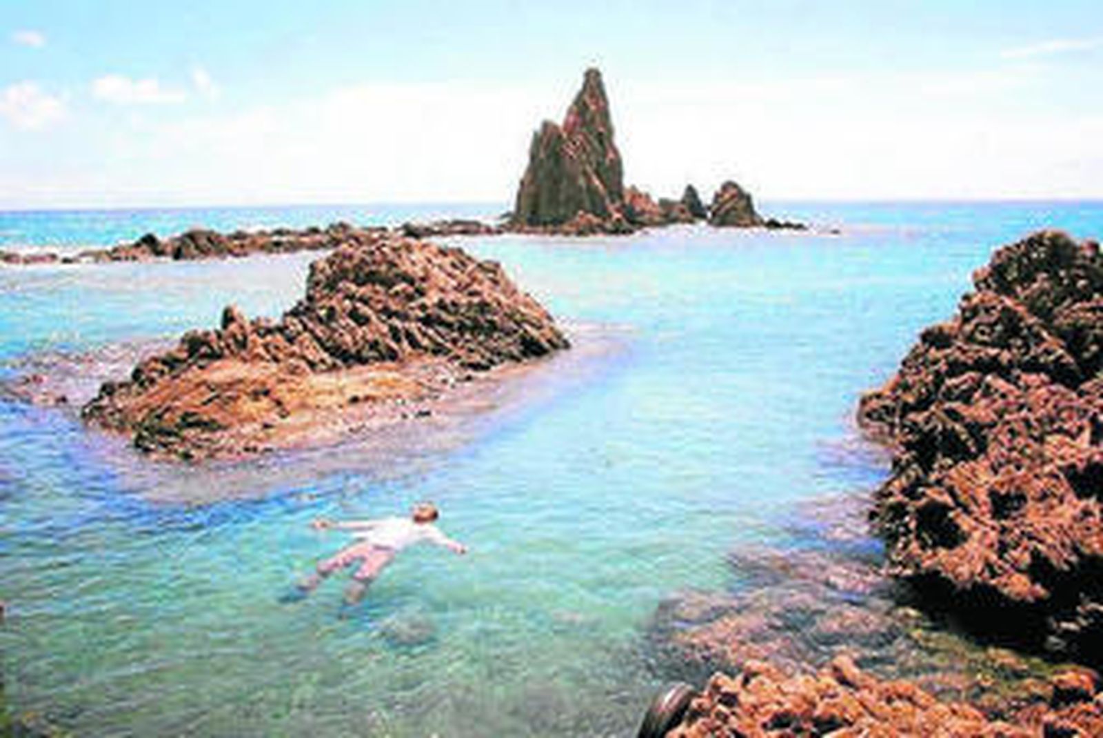 Rodaje del videoclip en el Arrecife de las Sirenas en Cabo de Gata.