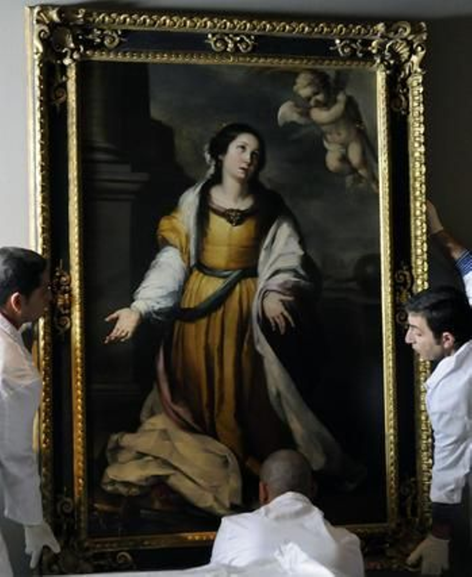 Recepción de 'Santa Catalina de Alejandría Mártir', obra de Bartolomé Esteban Murillo.

Foto: Juan Carlos Váquez