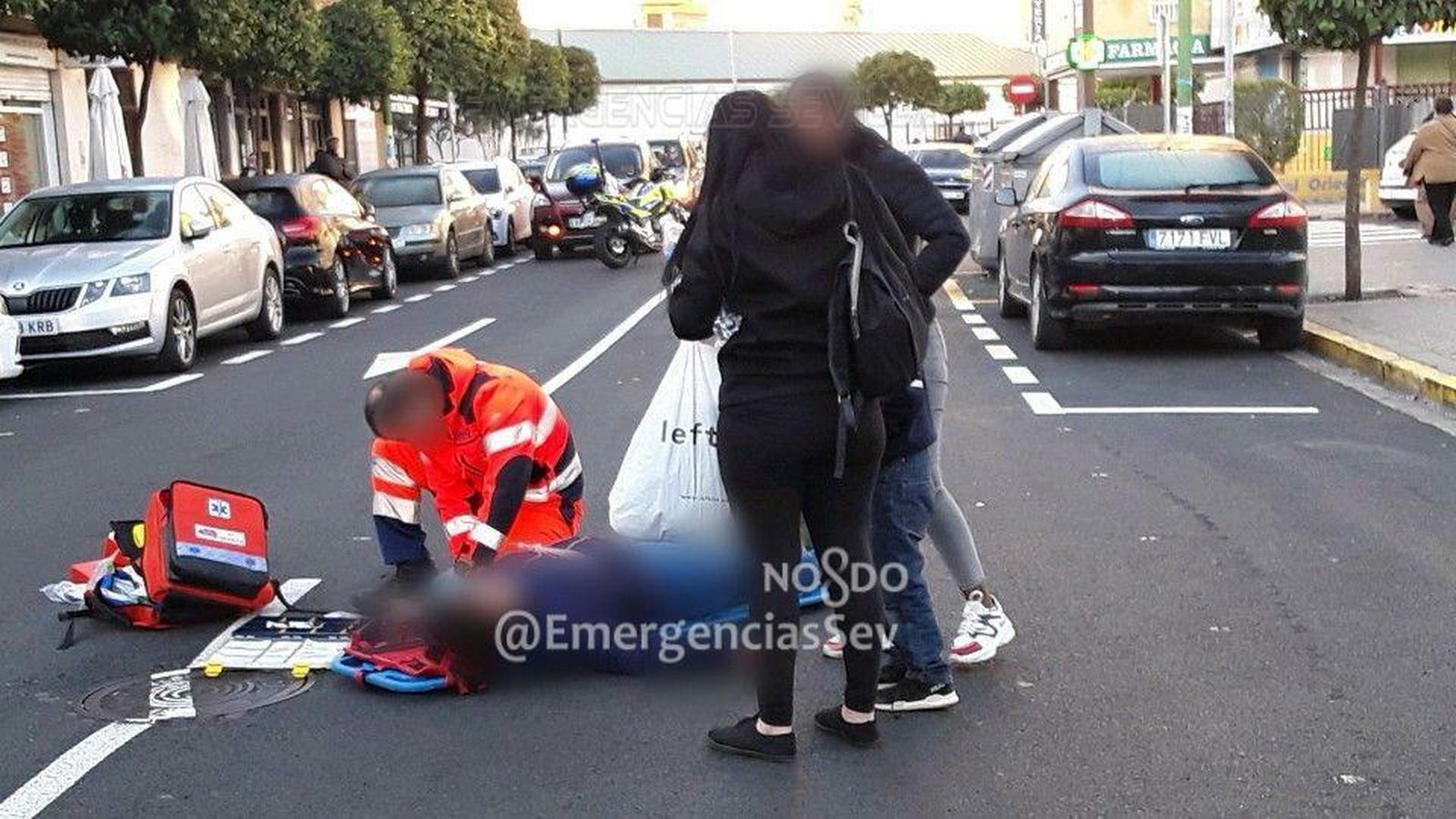 Un peatón atropellado por un patinete eléctrico en la calle Sinaí