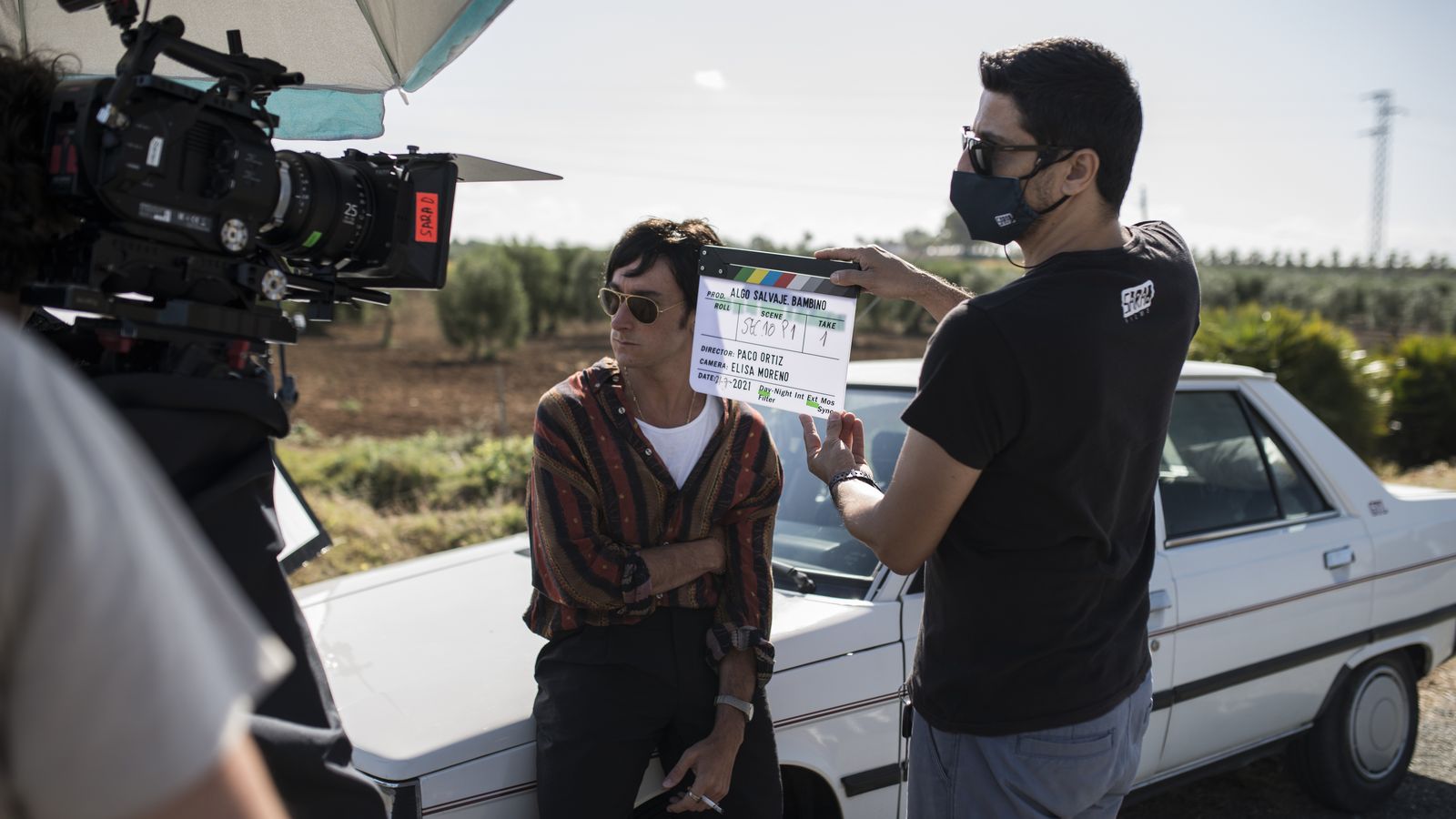 Rodaje del documental 'Algo Salvaje. La historia de Bambino'.