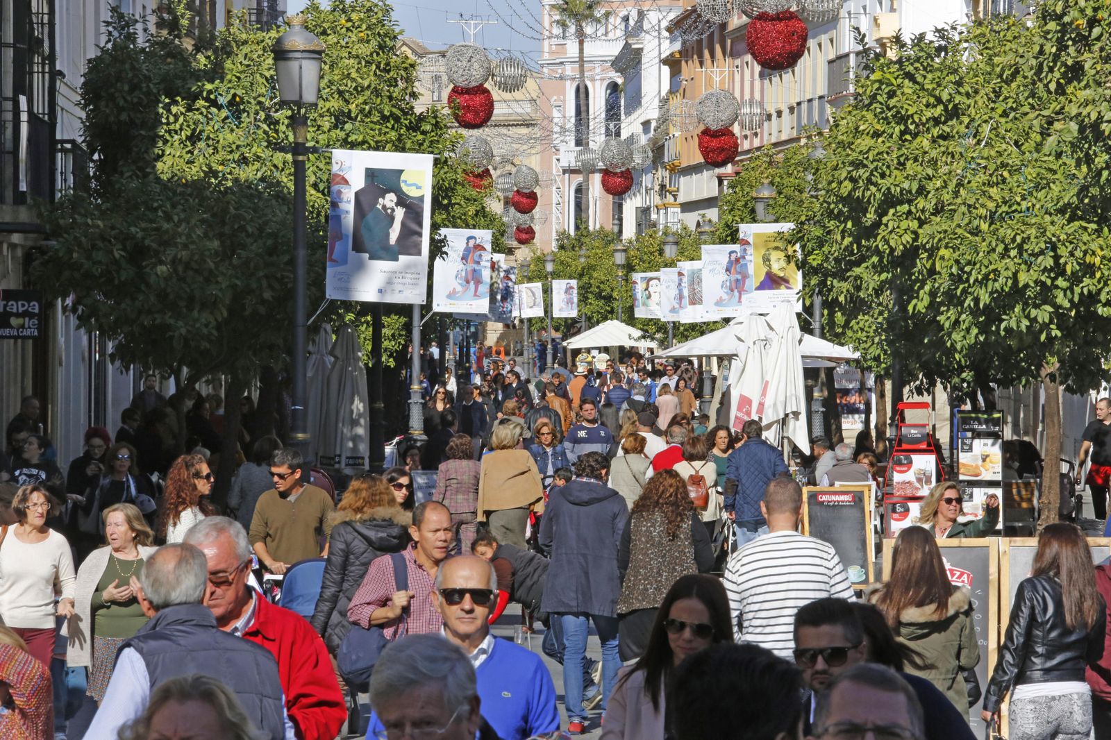 Imagen de la calle Larga tomada días atrás.