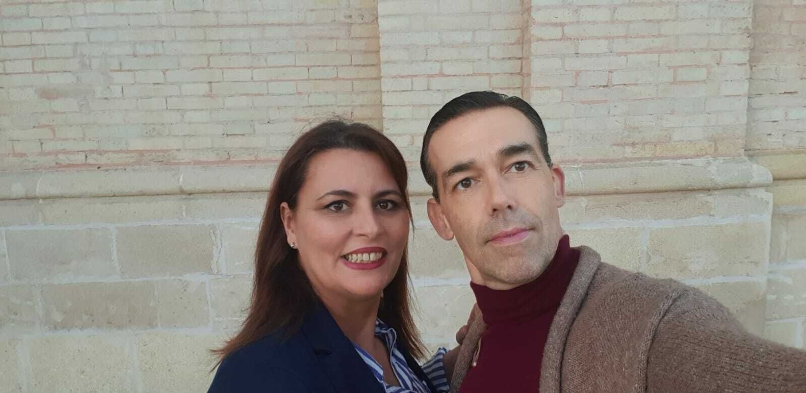 Montse Zaragoza,  la Diosa del Mar, junto a David Calleja.