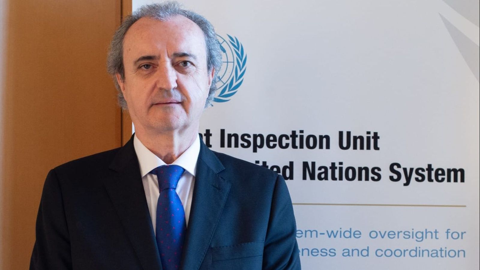 El almeriense Jesús Miranda Hita en la sede de la DCI en Ginebra