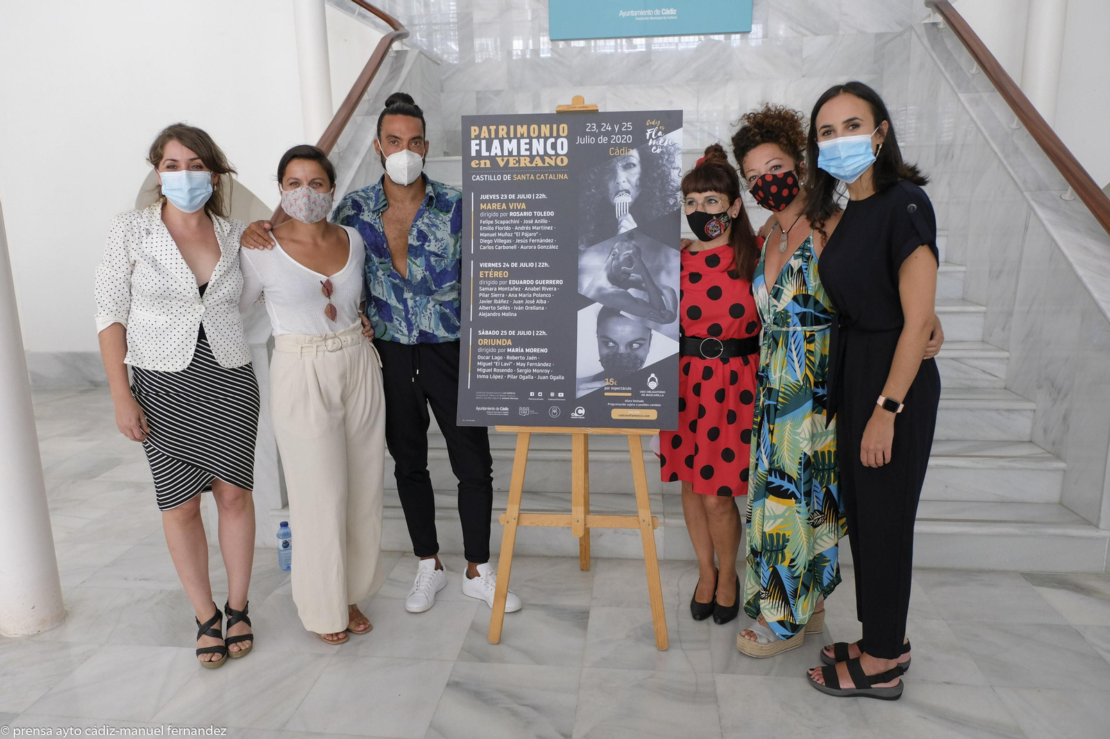 Las ediles Lola Cazalilla y Monte Mures presentaron el ciclo flamenco.