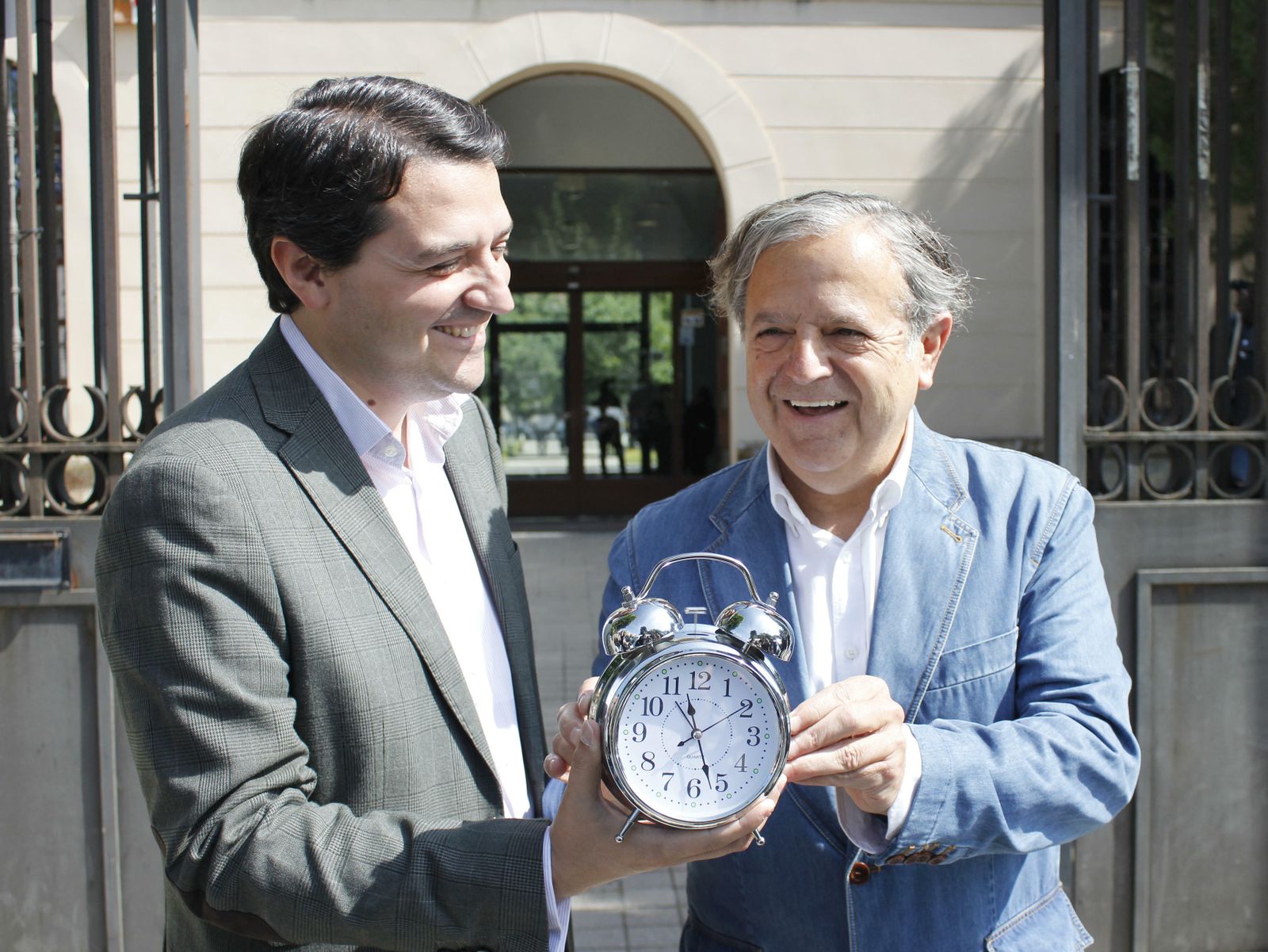 José María Bellido y Salvador Fuentes, en la Gerencia de Urbanismo