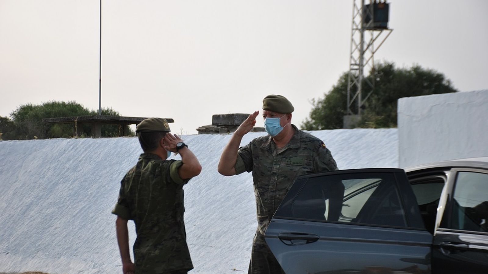 El DIREN a su llegada al CEFOT-2.