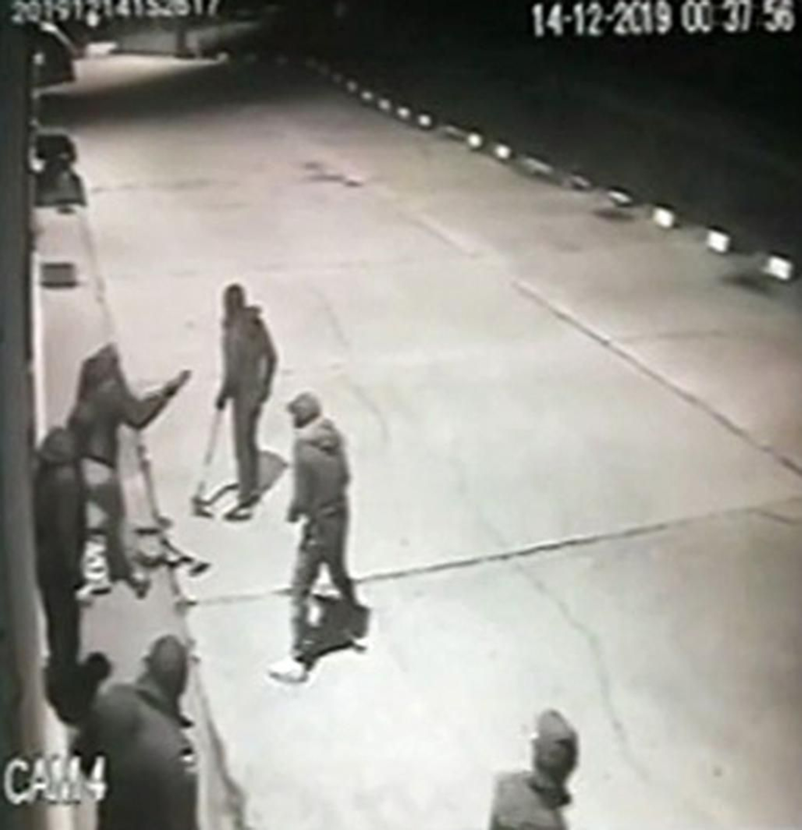 Imagen captada por las cámaras de seguridad del almacén.