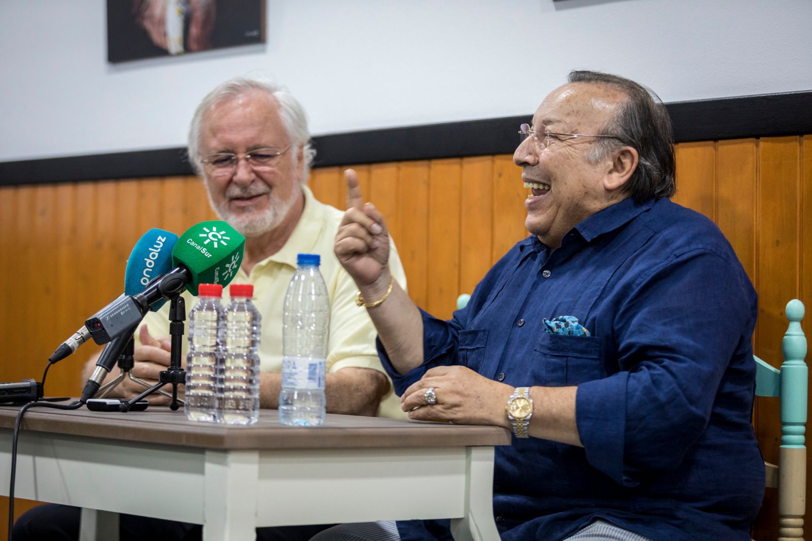 Paco Cepero, junto a Enrique Montiel, hoy en el espacio David Palomar.