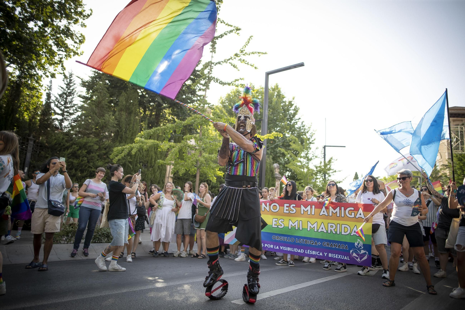 Las mejores imágenes de la manifestación por el Día del Orgullo LGBTIQ+ en Granada