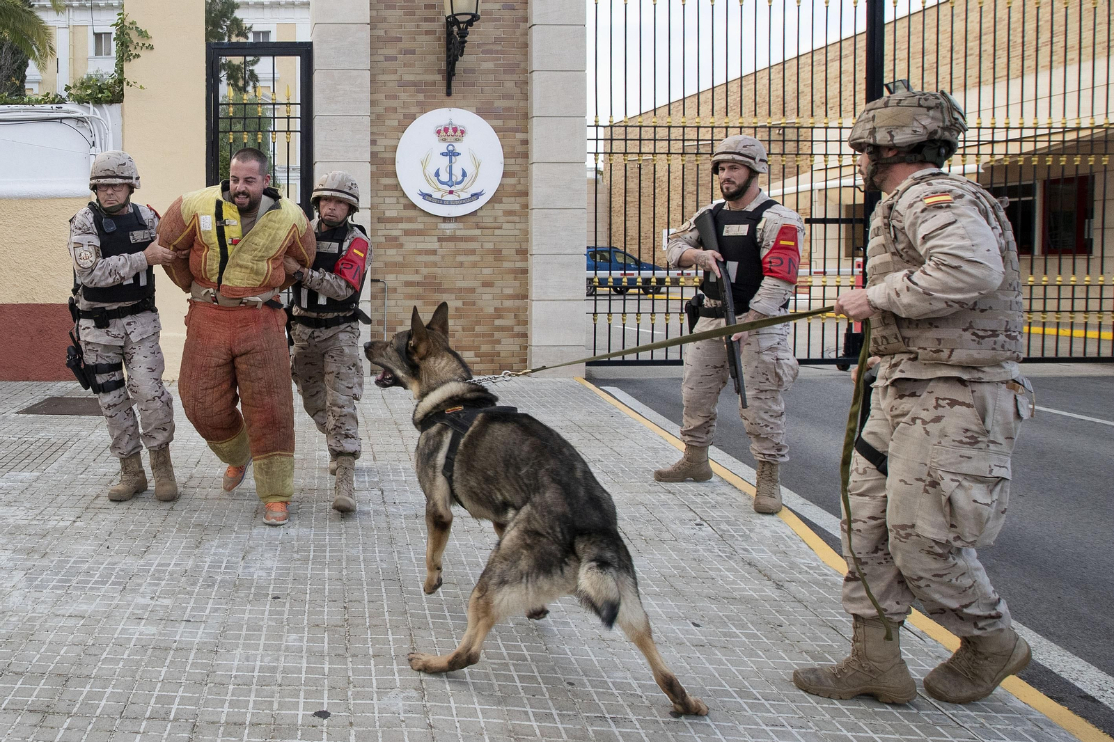 Ejercicios de la Fuerza de Protección de la Armada en San Fernando