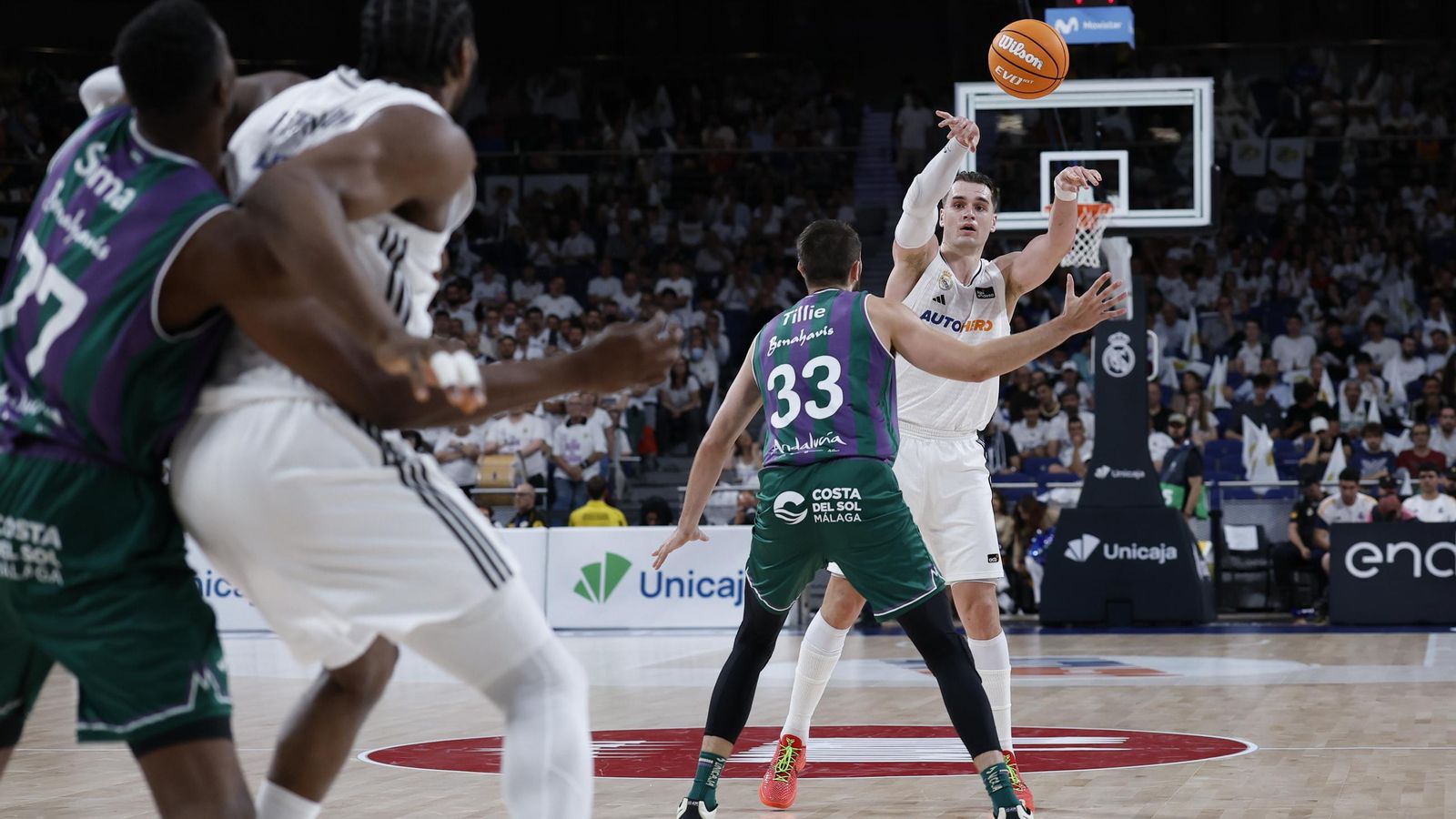 El Real Madrid-Unicaja, en fotos