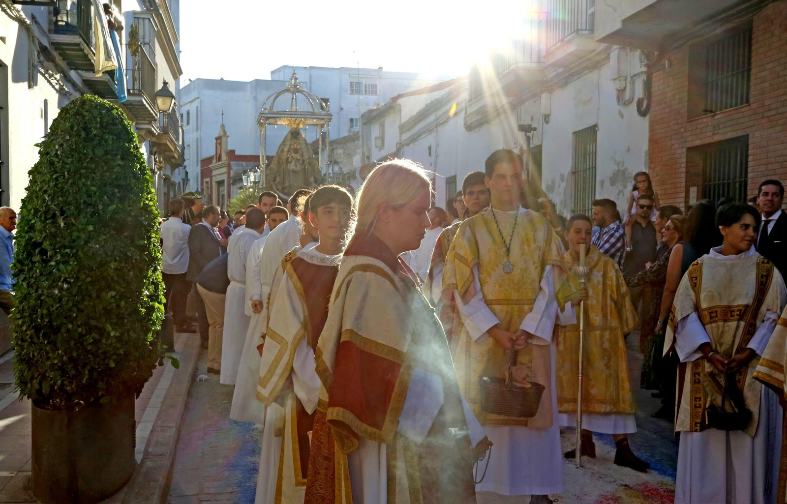 Imágenes de la salida procesional de la patrona de Jerez,La Virgen de la Merced