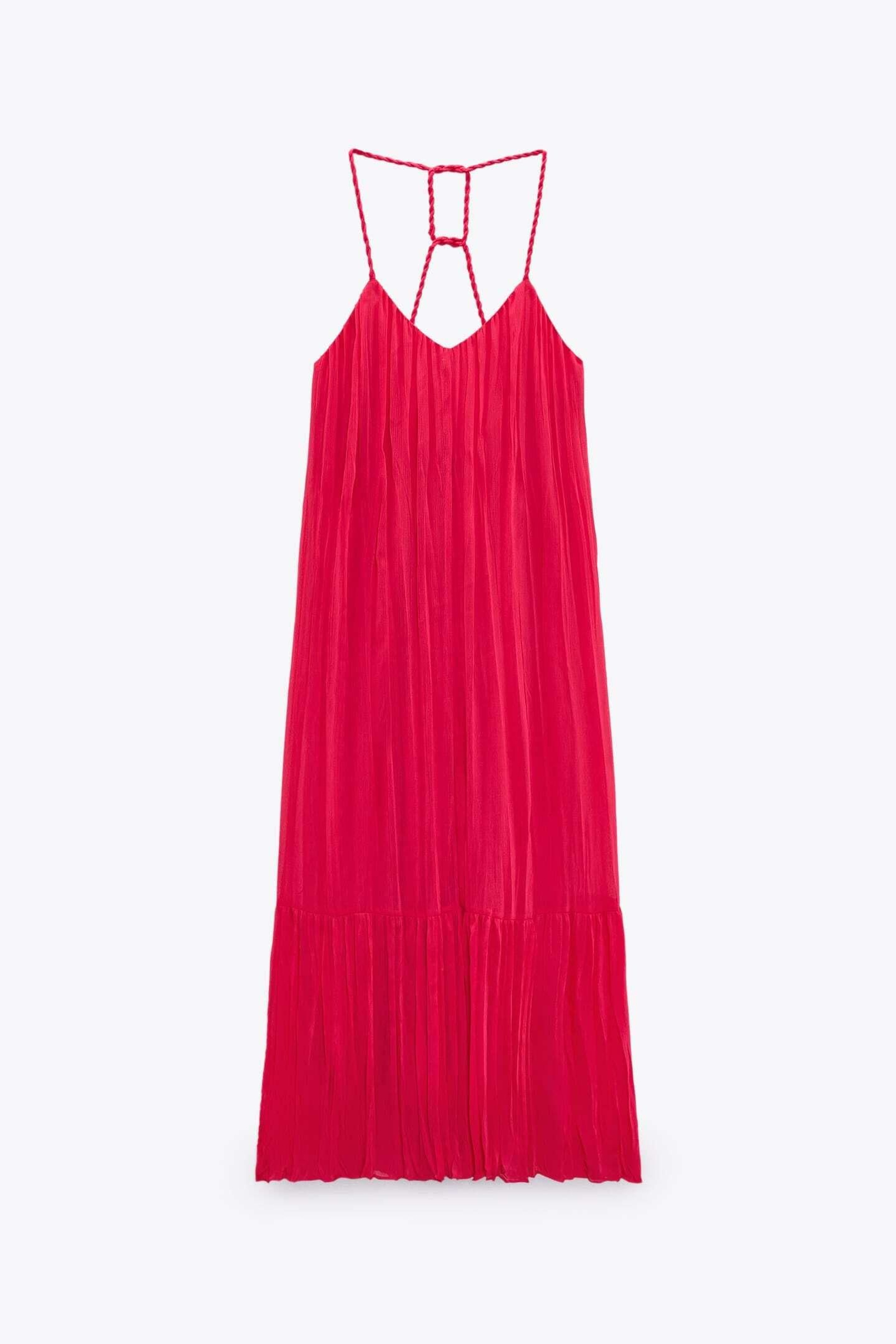 Vestido rosa fucsia de Zara. Vestido rosa fucsia de Zara.