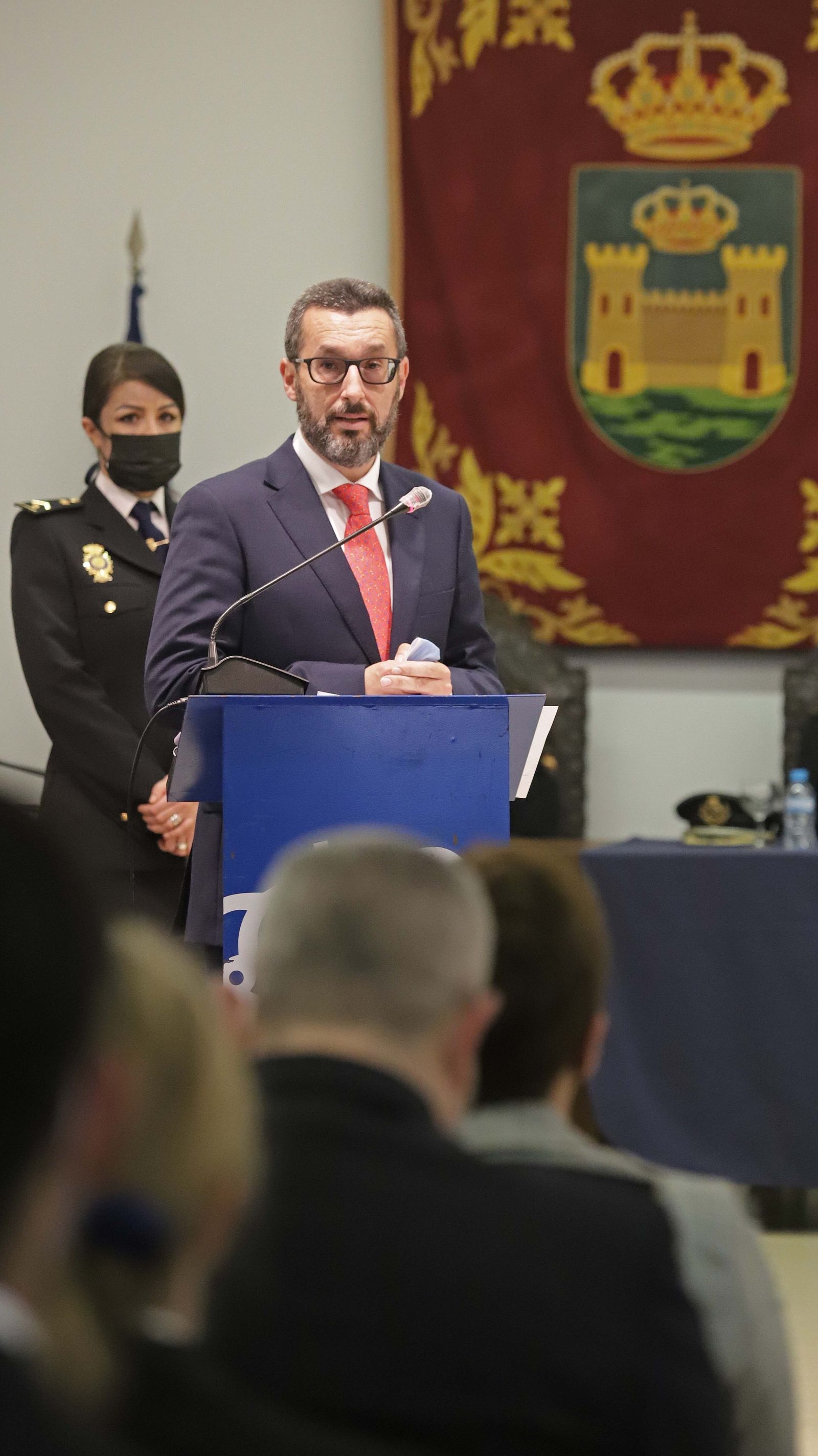 Fotos de la jura de cargo del nuevo comisario de la Policía Nacional en La Línea