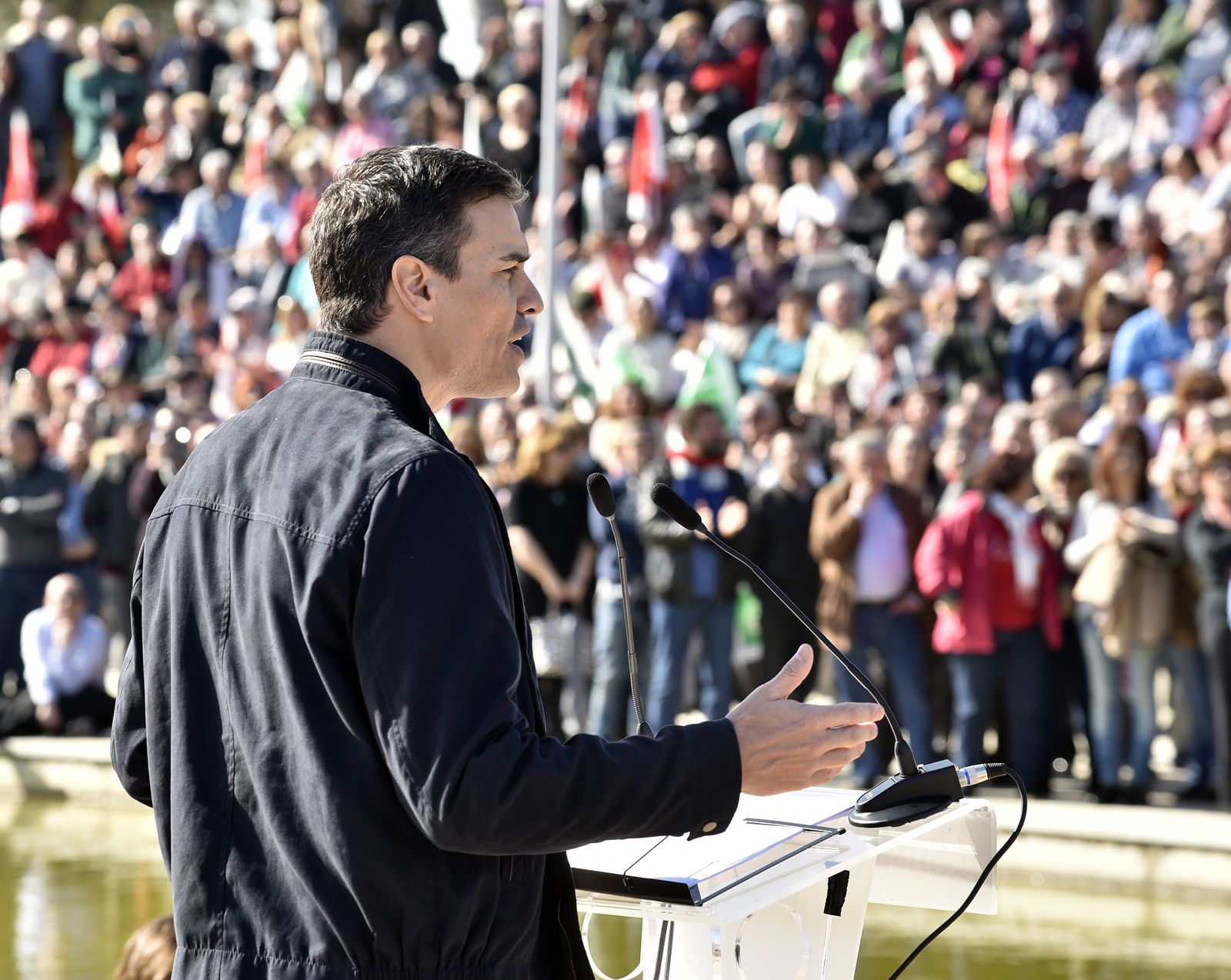 Pedro Sánchez, en un acto en Dos Hermanas.