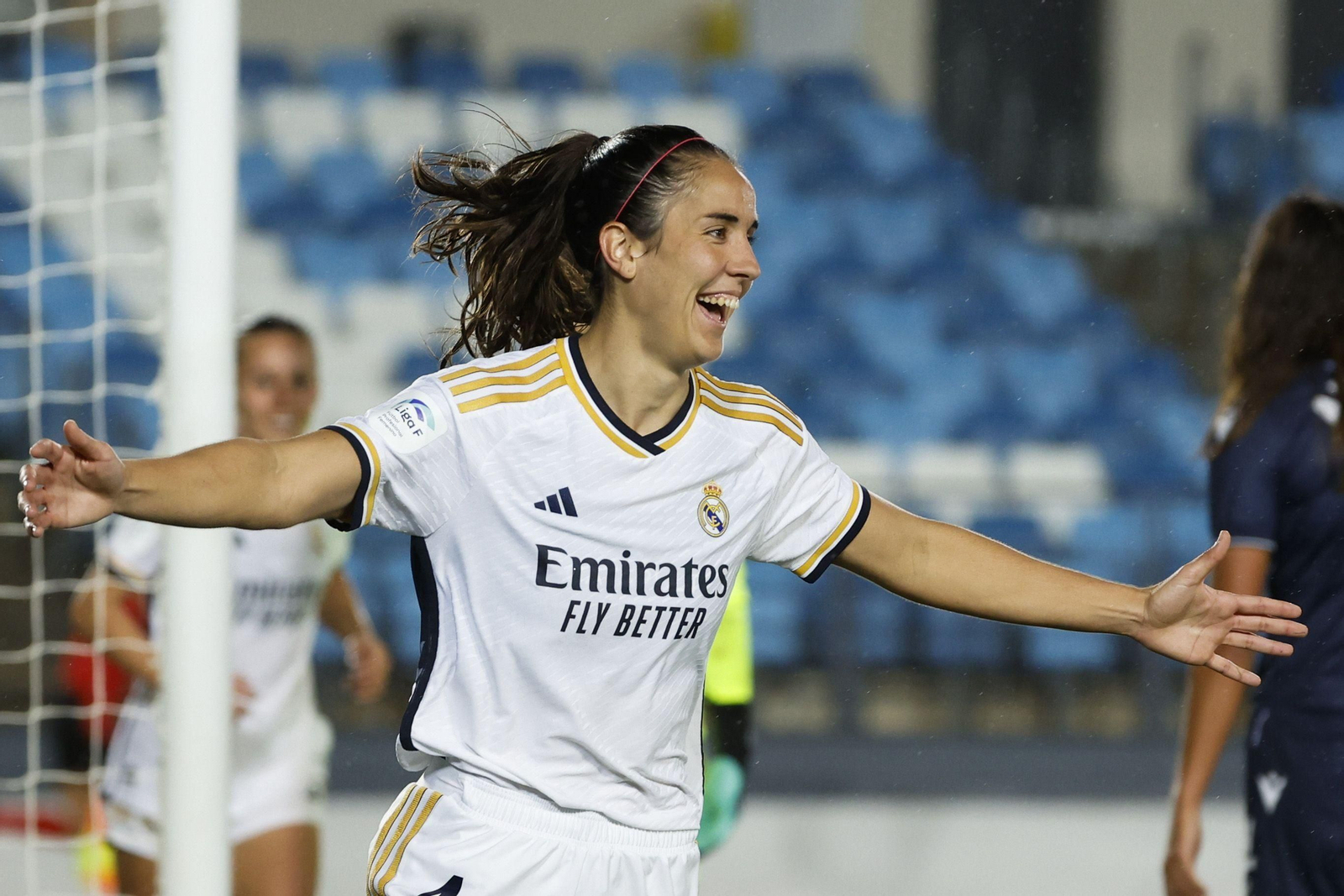 Rocío Gálvez celebra su gol a la Real Sociedad. Rocío Gálvez celebra su gol a la Real Sociedad.