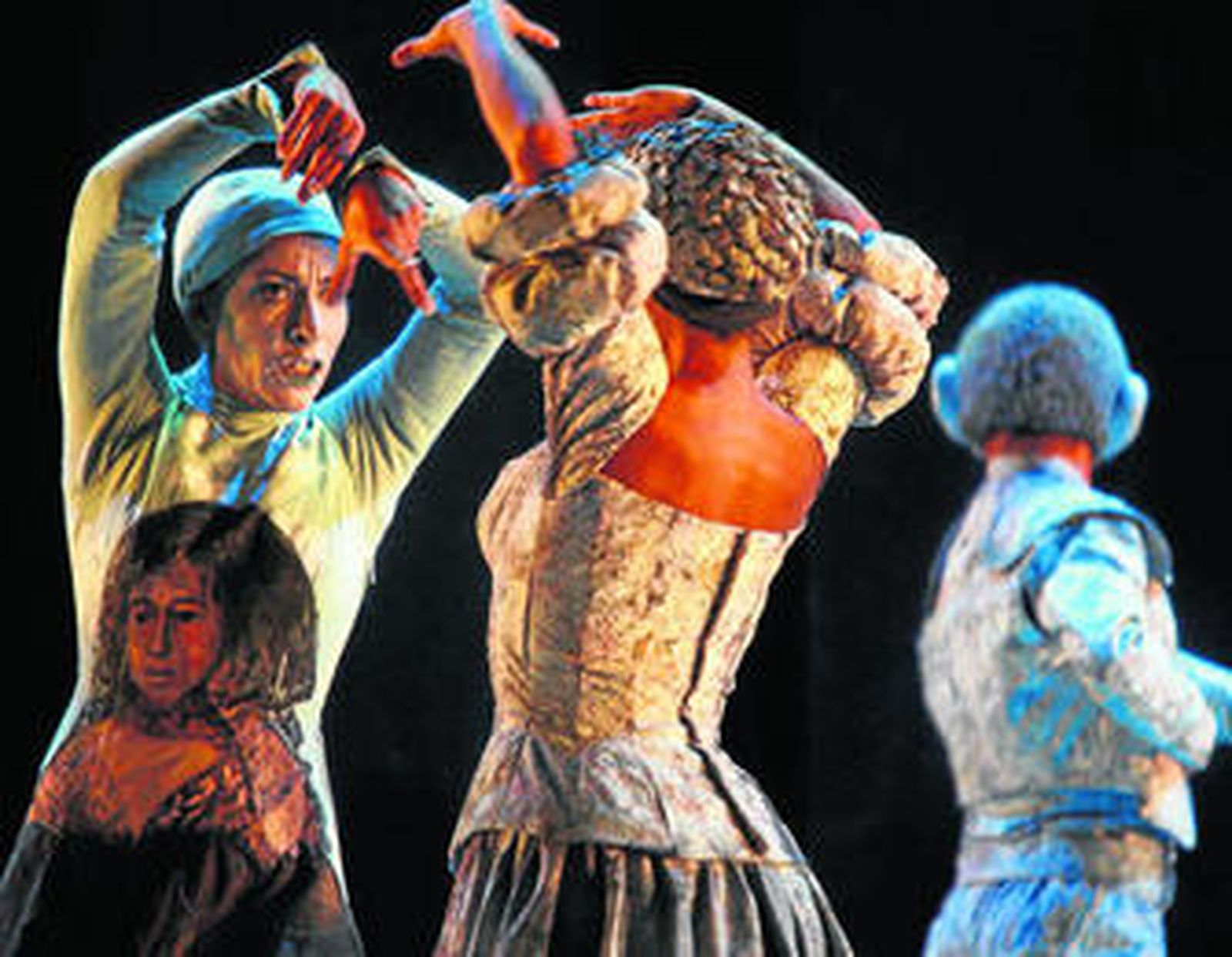 Instante del estreno absoluto de 'Negro-Goya' a cargo del Ballet Nacional de España.