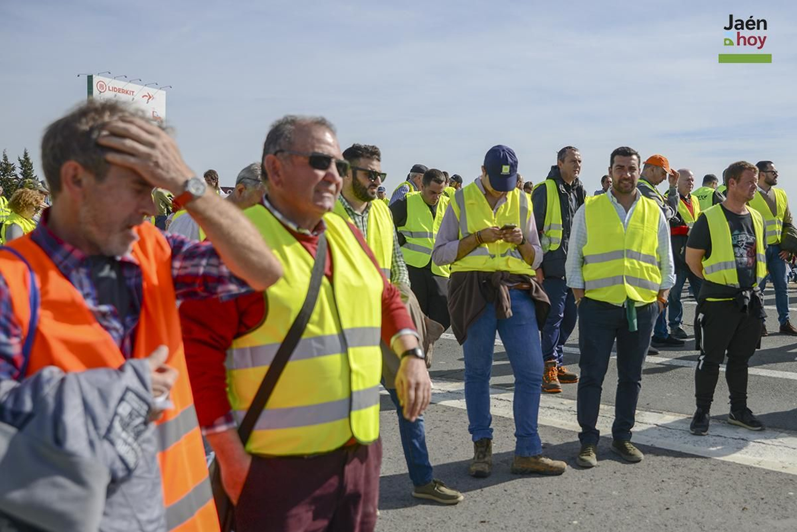 El campo protesta en Jaén por las medidas de la PAC.