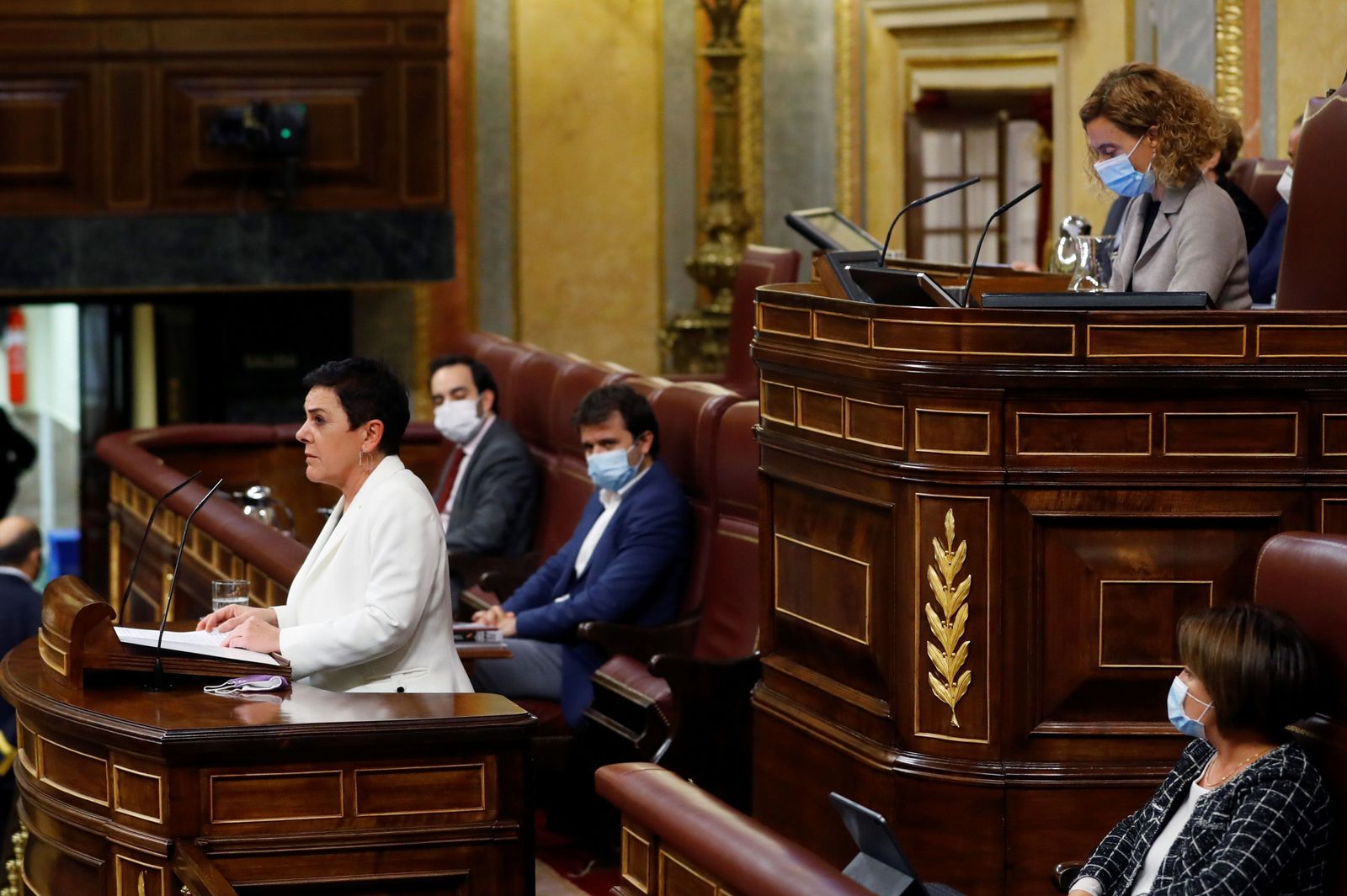 Mertxe Aizpurúa, durante una intervención en el Congreso.