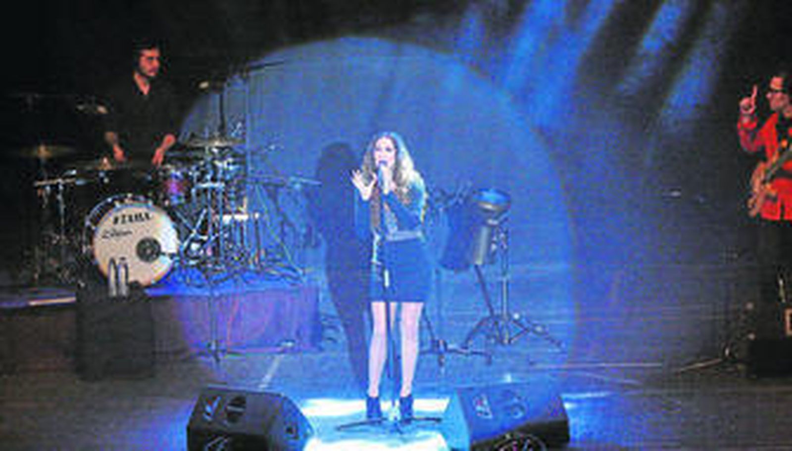 India Martínez, durante el concierto que protagonizó ayer en el auditorio de la Casa Colón.