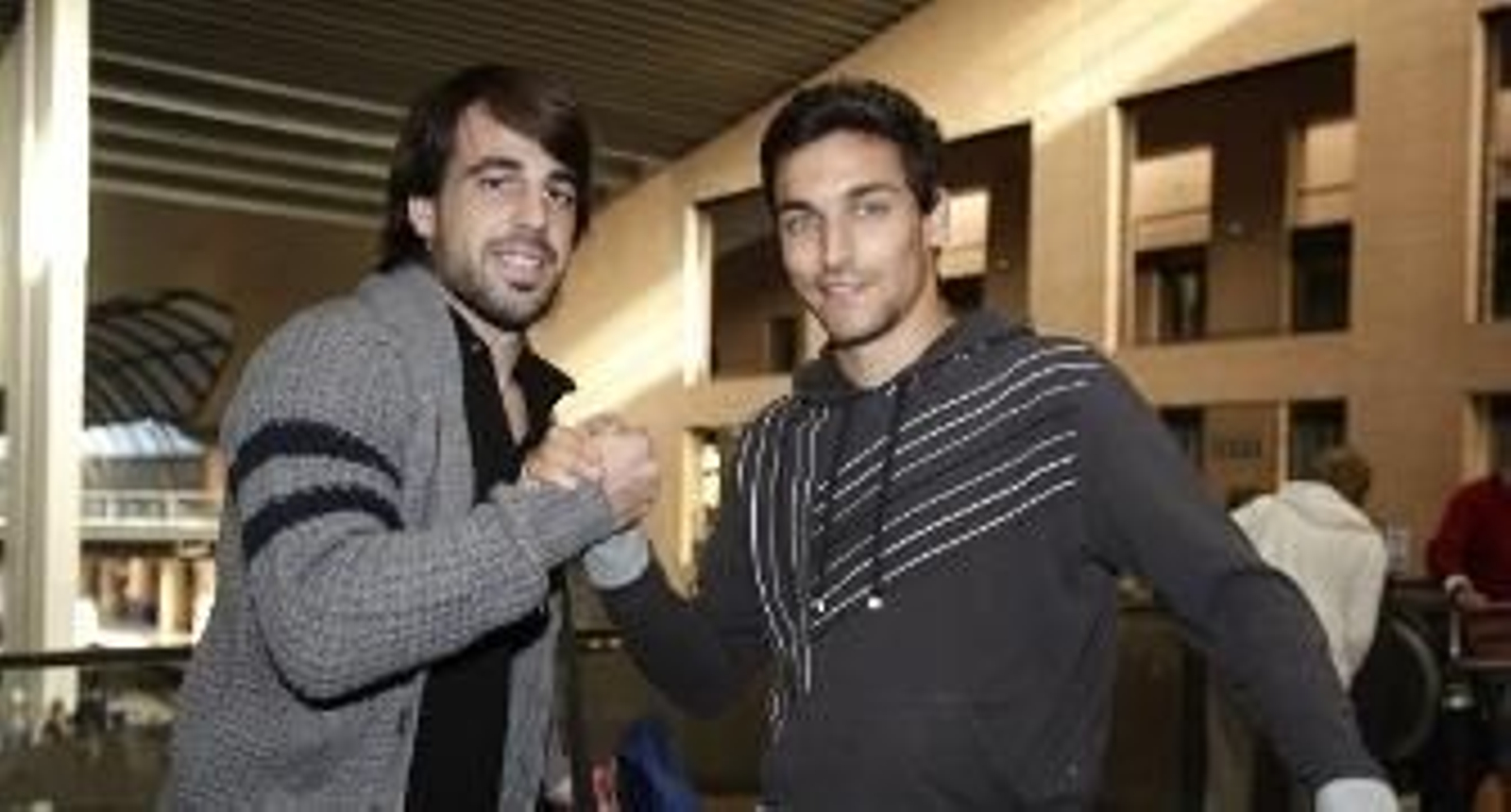 Benat y Navas se estrechan la mano. / Antonio Pizarro