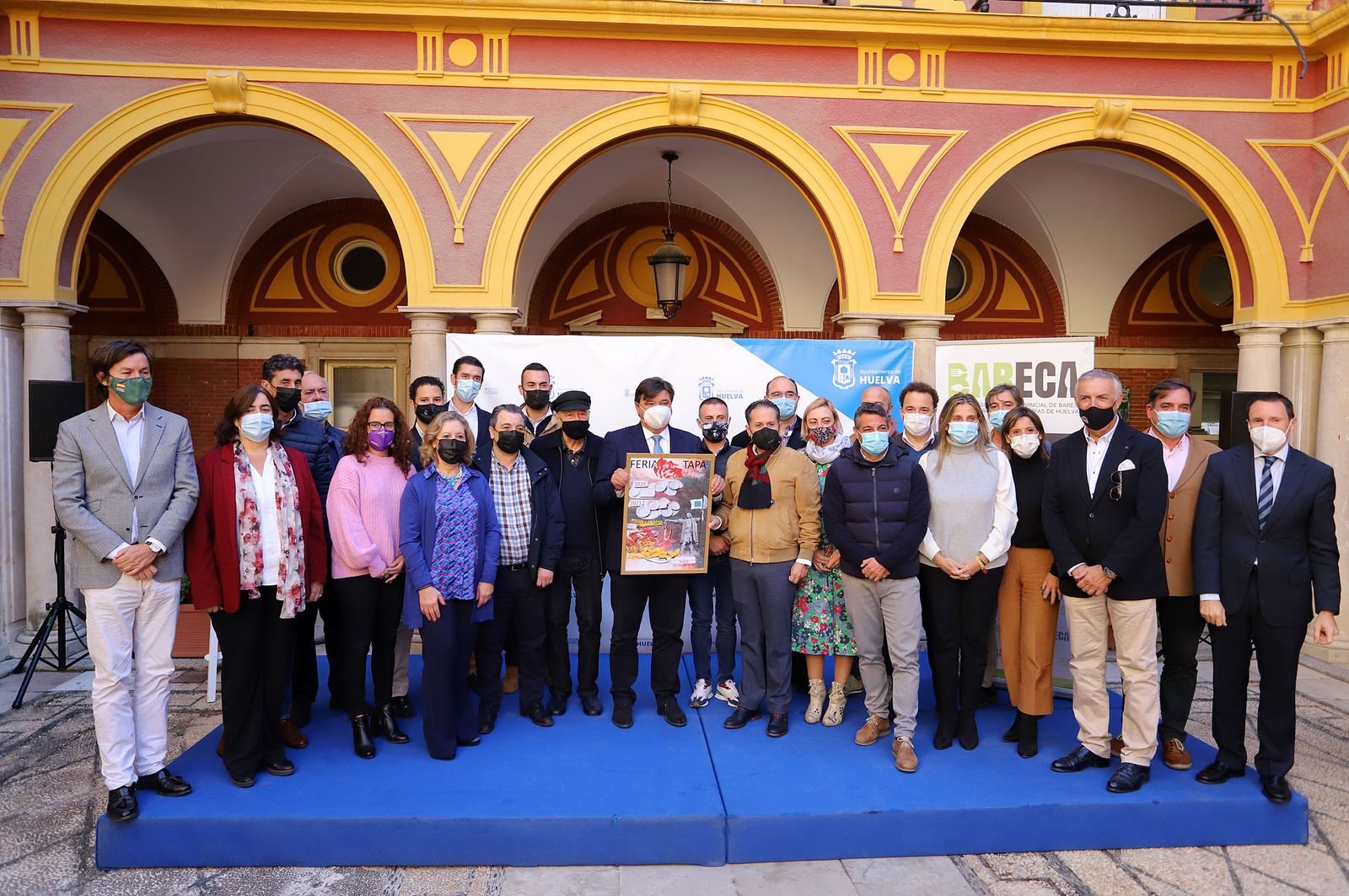 Presentación de la Feria de la Tapa en el Ayuntamiento de Huelva.
