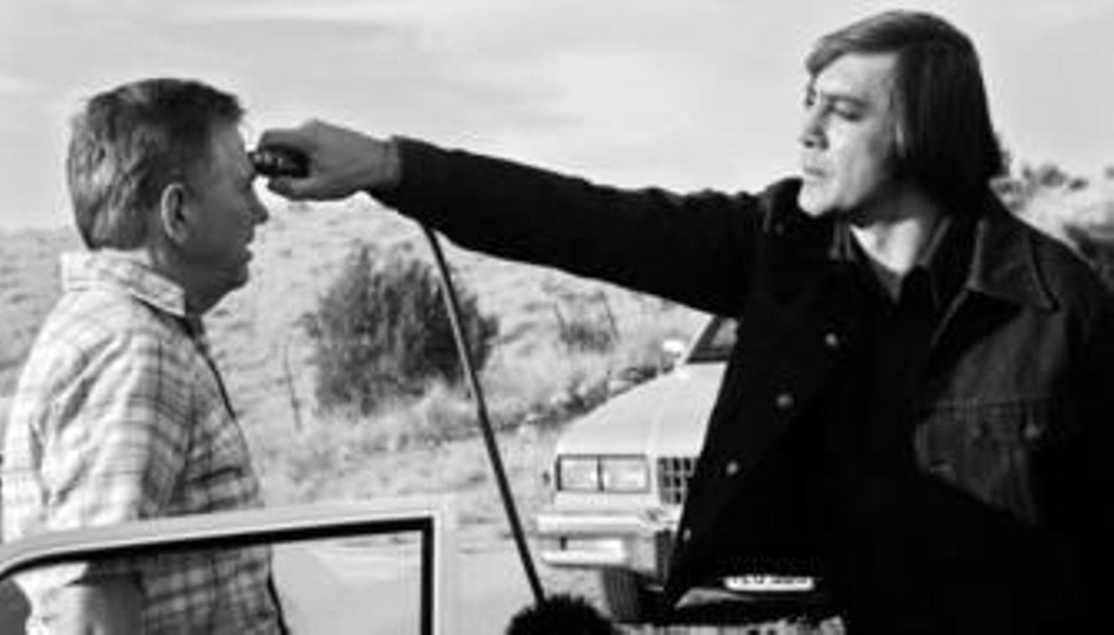 Javier Bardem, en un fotograma del filme de los hermanos Coen 'No es país para viejos'.