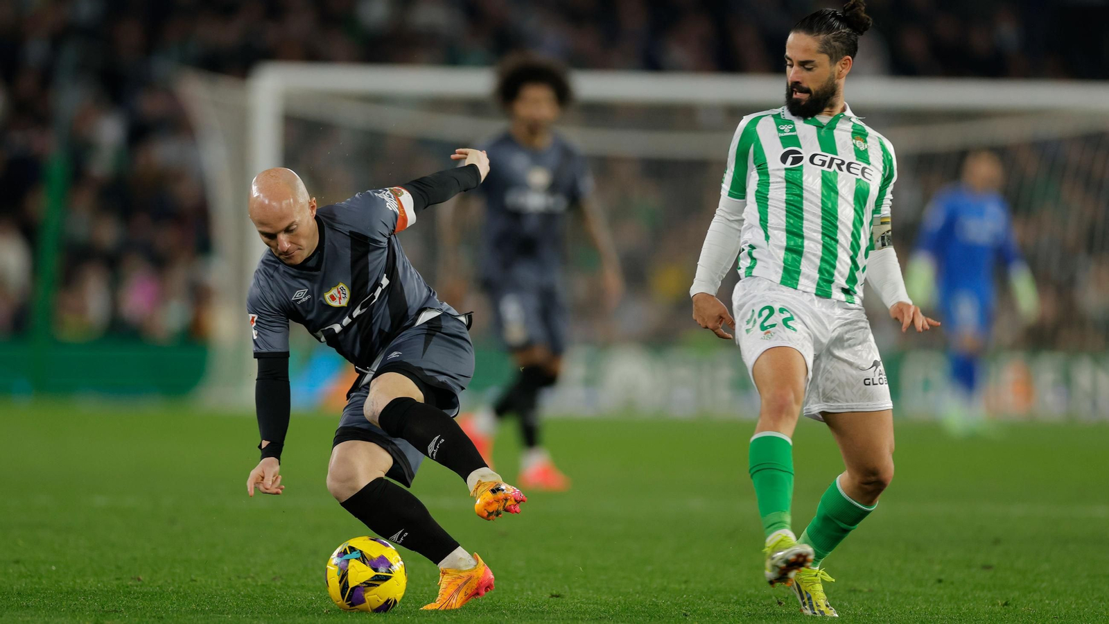 Isco e Isi Palazón, los goleadores del encuentro.