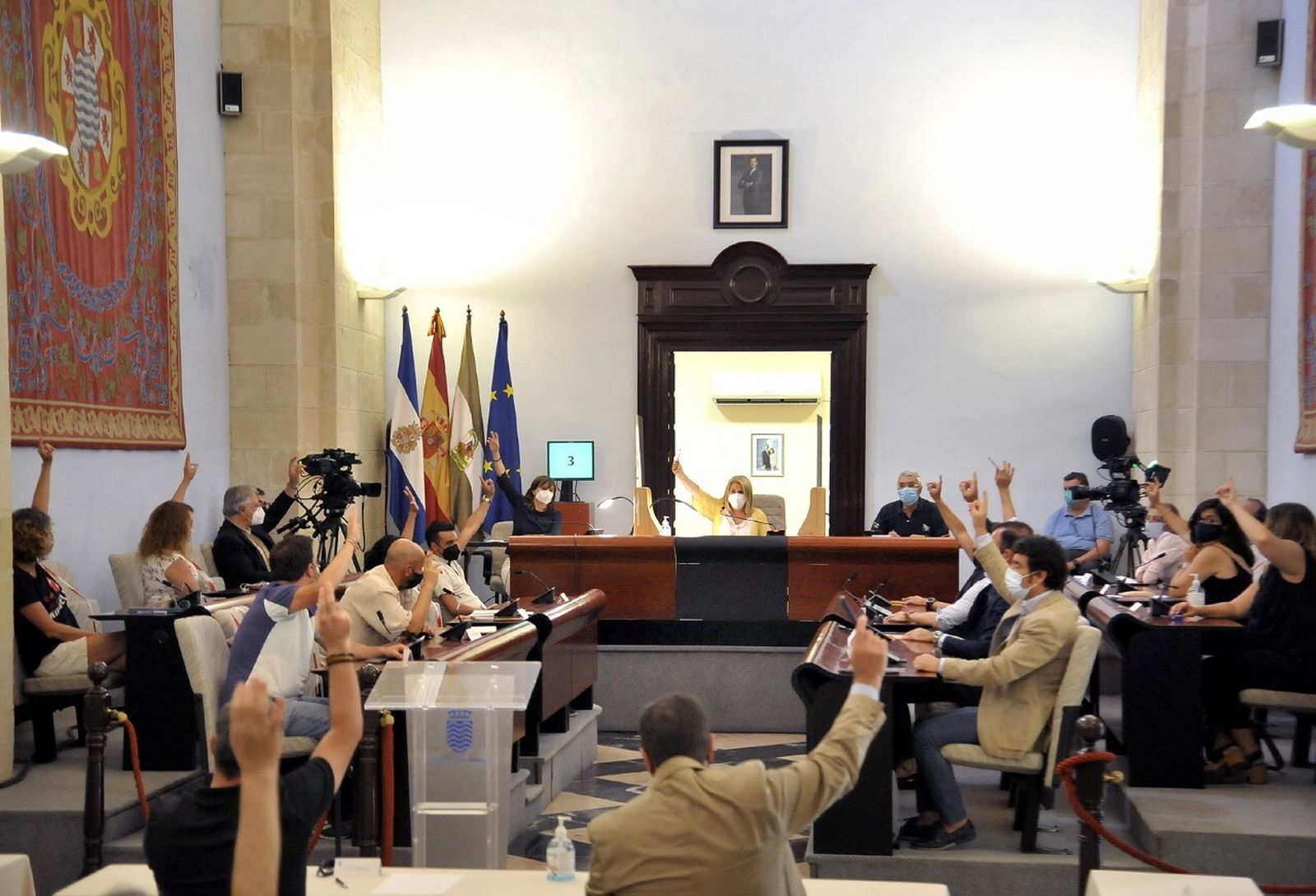 Una imagen del Pleno extraordinario celebrado en septiembre