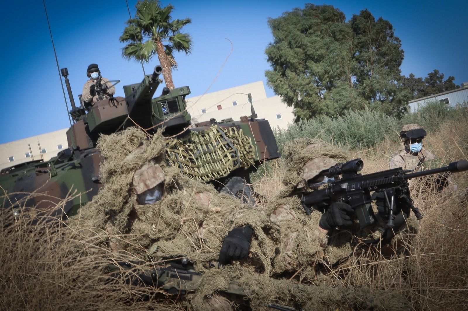 Imágenes del ejercicio de los tiradores de Infantería de Marina del TEAR