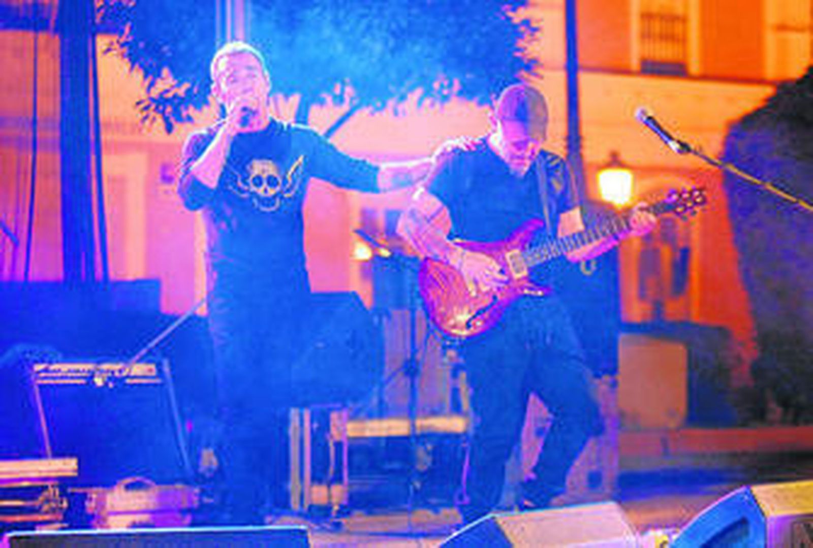 Actuación de Penélope Watson, ayer en la Merced.