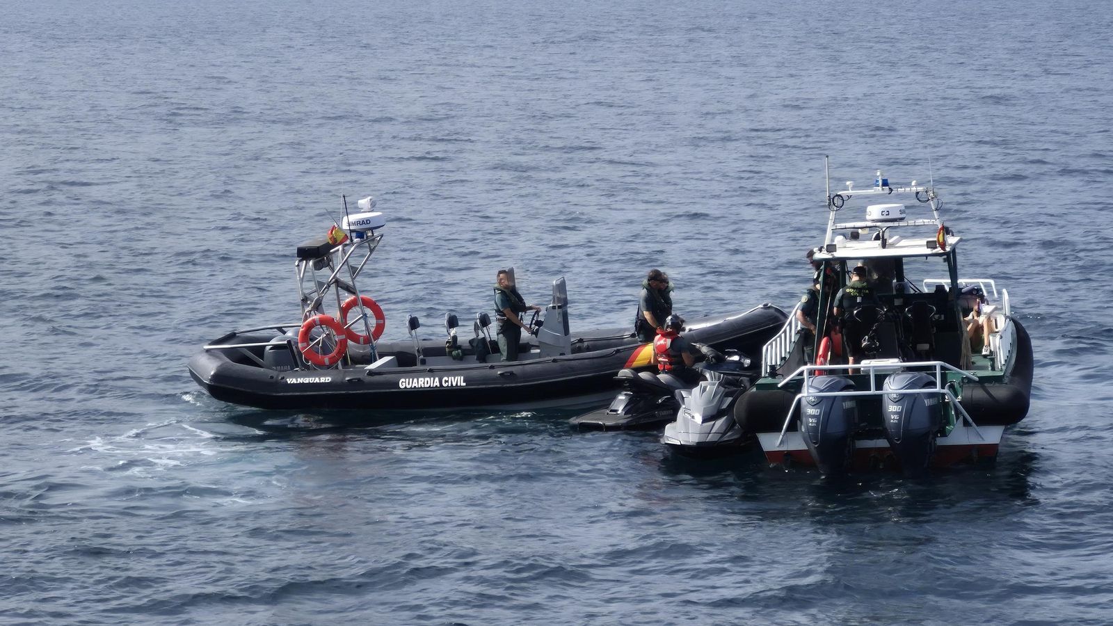 La intervención de la Guardia Civil. La intervención de la Guardia Civil.