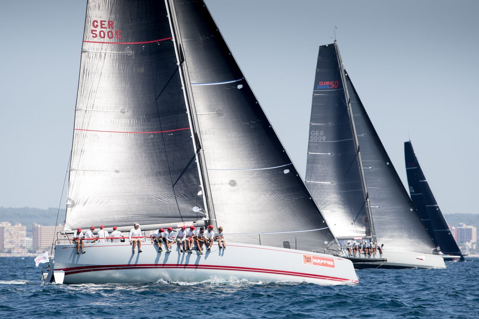 La flota de ClubSwan 50, durante la pasada edición.